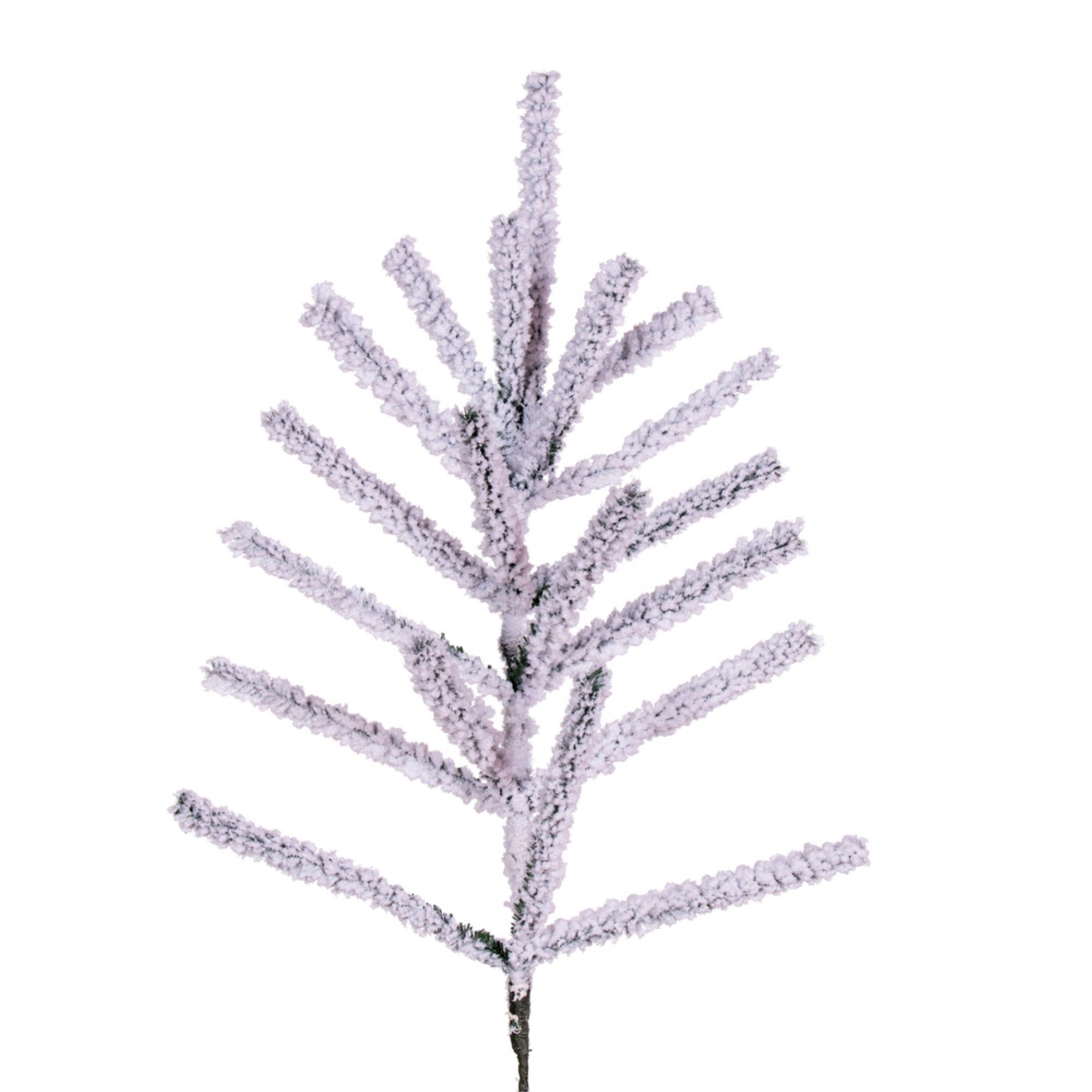 Vickerman 24” Flocked Pistol Pine Spray. Includes 3 pieces per bag.