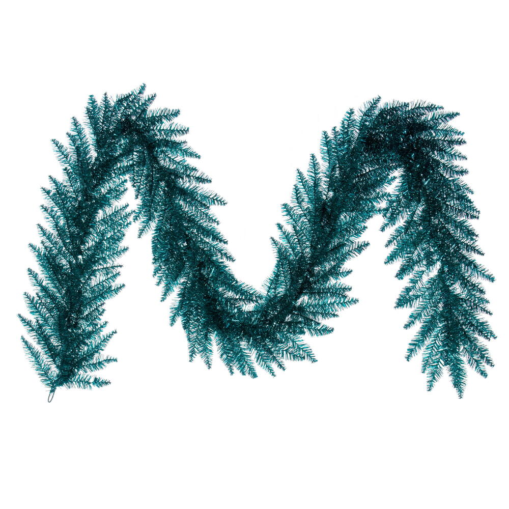 9' x 14” Aqua Tinsel Fir  250Tips