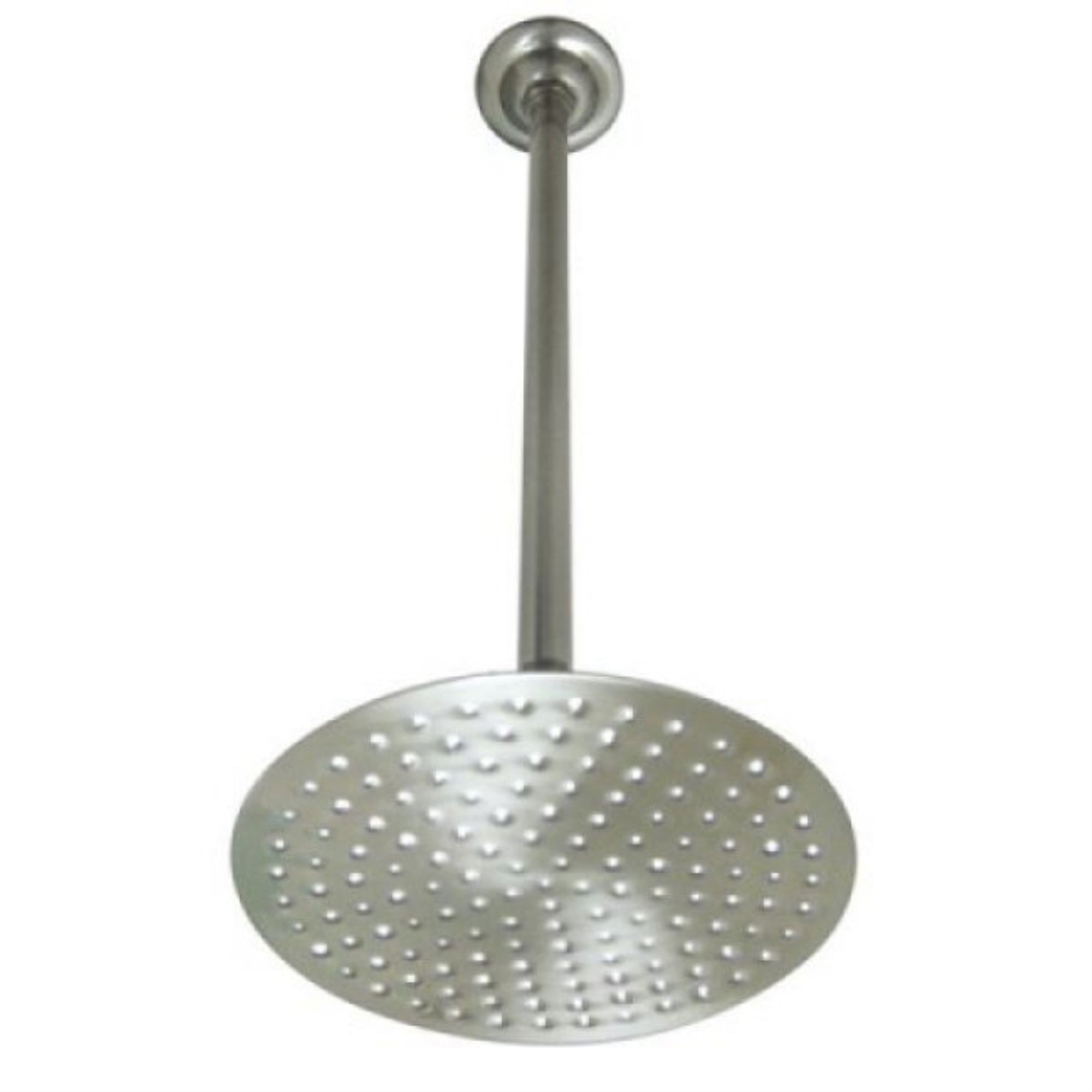 Kingston Brass K236K28 Victorian 7-3/4 Inch Showerhead With 17 In. Ceiling Mount Shower Arm, Brushed Nickel