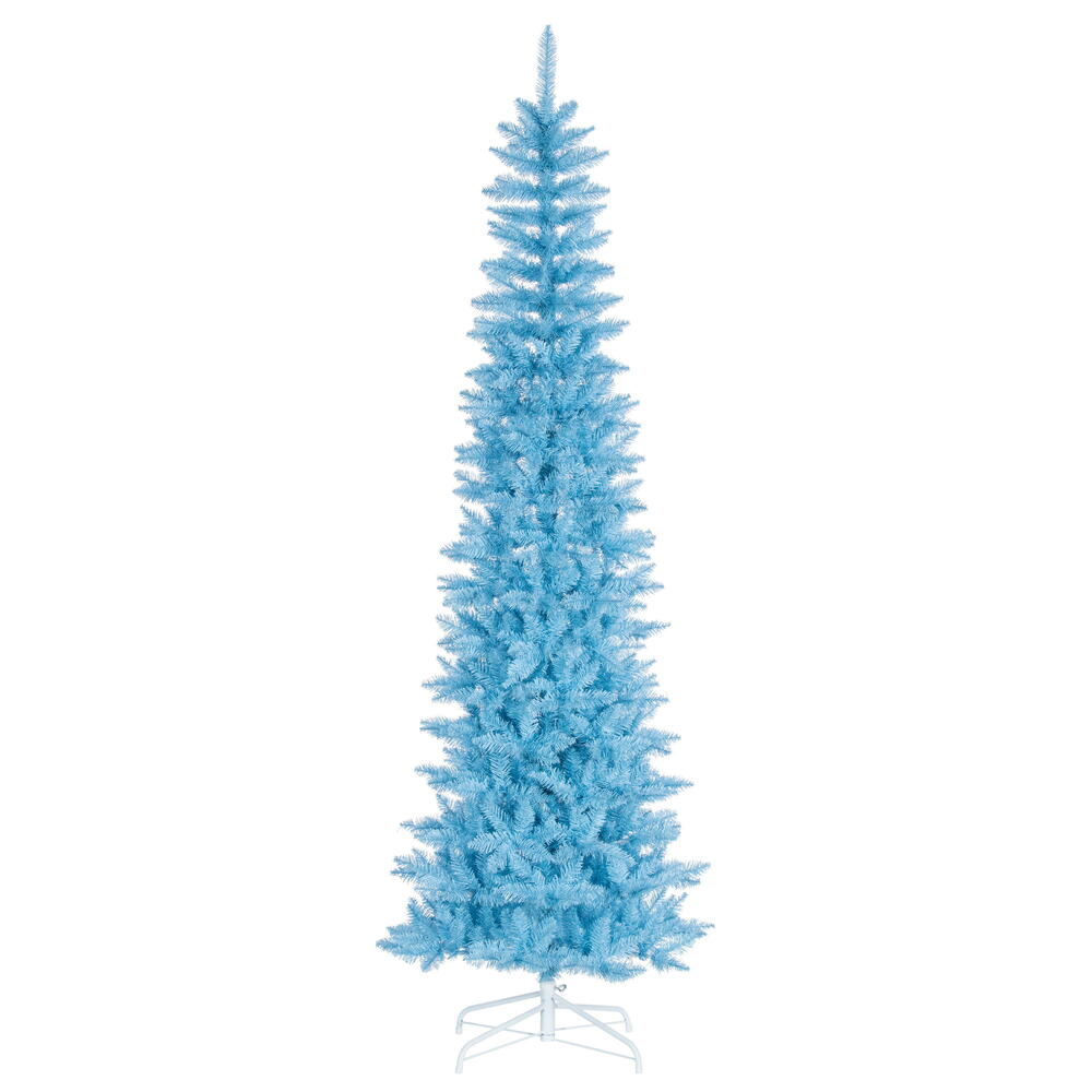 8.5' x 38” Sky Blue Pencil Tree 1363T