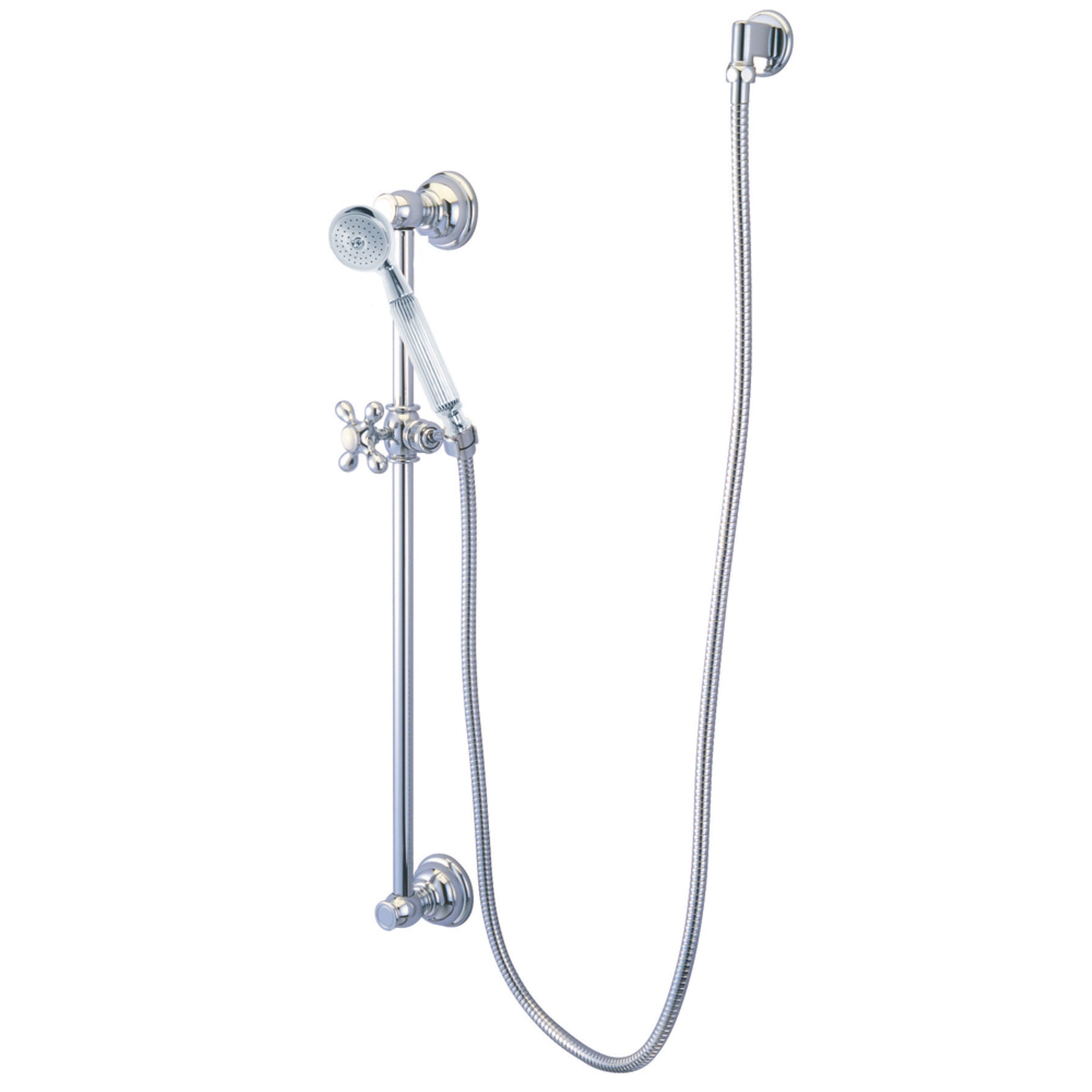 Kingston Brass Kak3421W1 Shower Combo, Polished Chrome