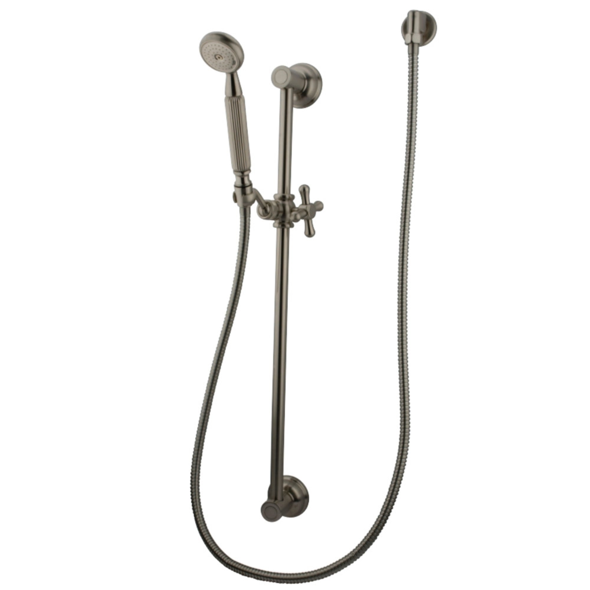 Kingston Brass Kak3428W8 Shower Combo, Brushed Nickel