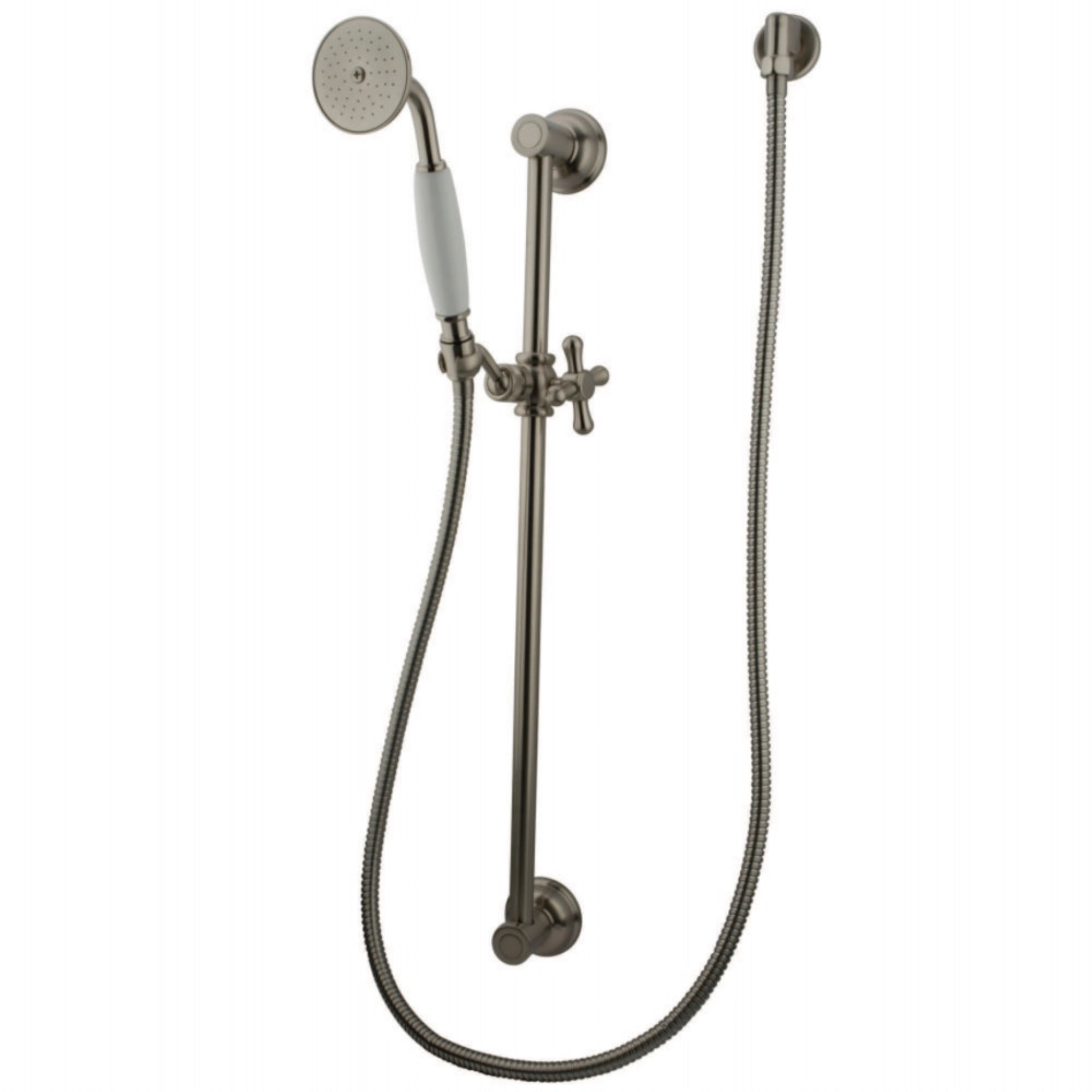 Kingston Brass Kak3528W8 Shower Combo, Brushed Nickel