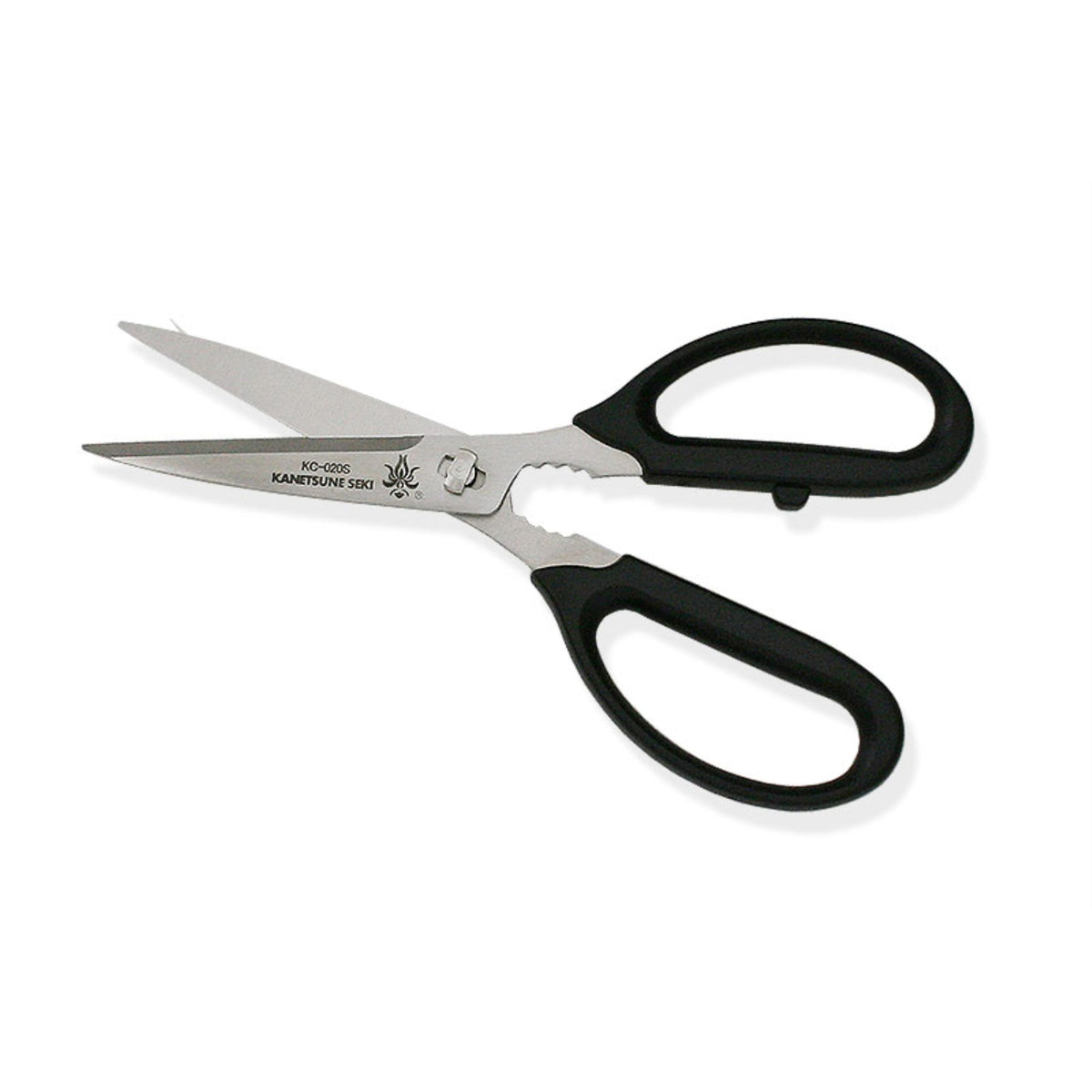 Kc-020S - Kanetsune Kitchen Scissors With Black Handle (Detachable Blades)