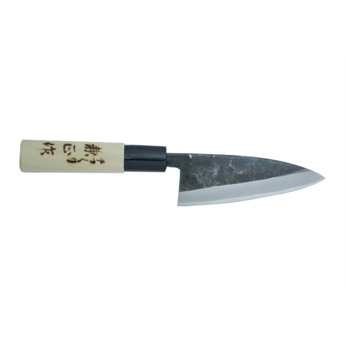 Kc-552 - Kanetsune Usu-Deba 105Mm With Plastic Bolster Magnolia Wood Handle, 'Kuro-Uchi'Finished