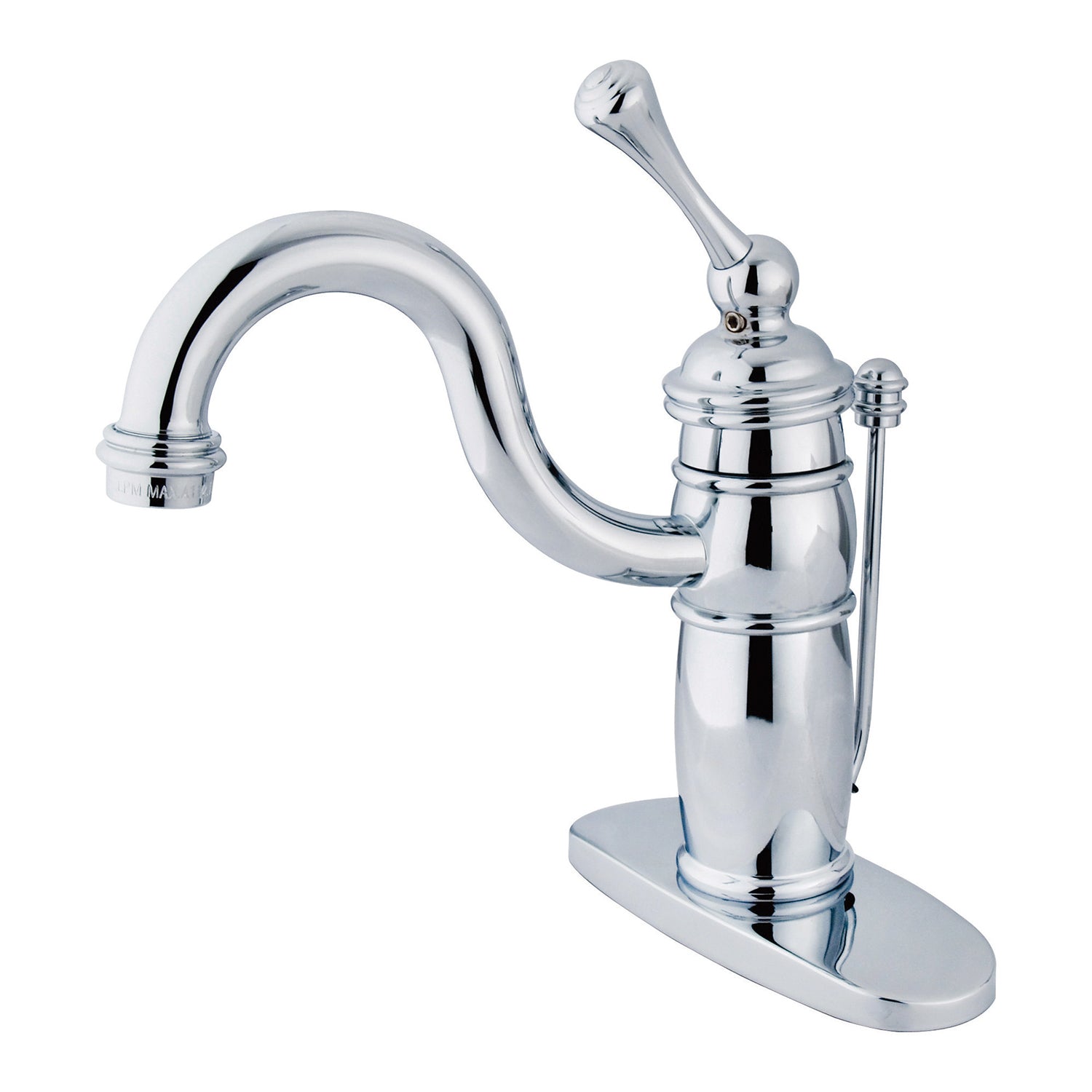 Kingston Brass Kb1401Bl Victorian Mono Block Bathroom Faucet, Polished Chrome