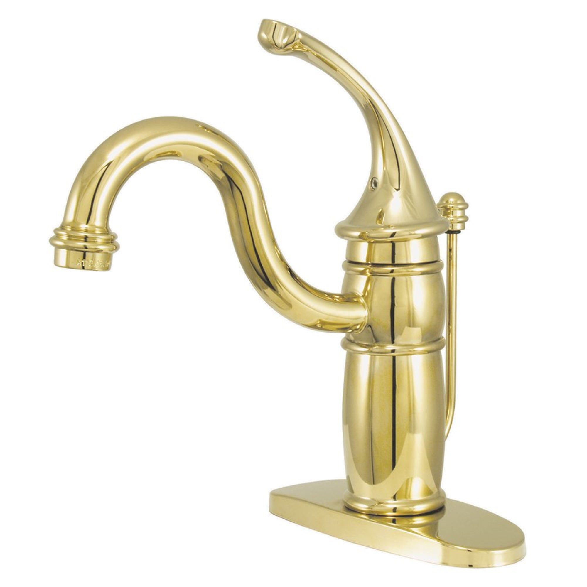 Kingston Brass Kb1402Gl Single-Handle 4 In. Centerset Bathroom Faucet, Polished Brass