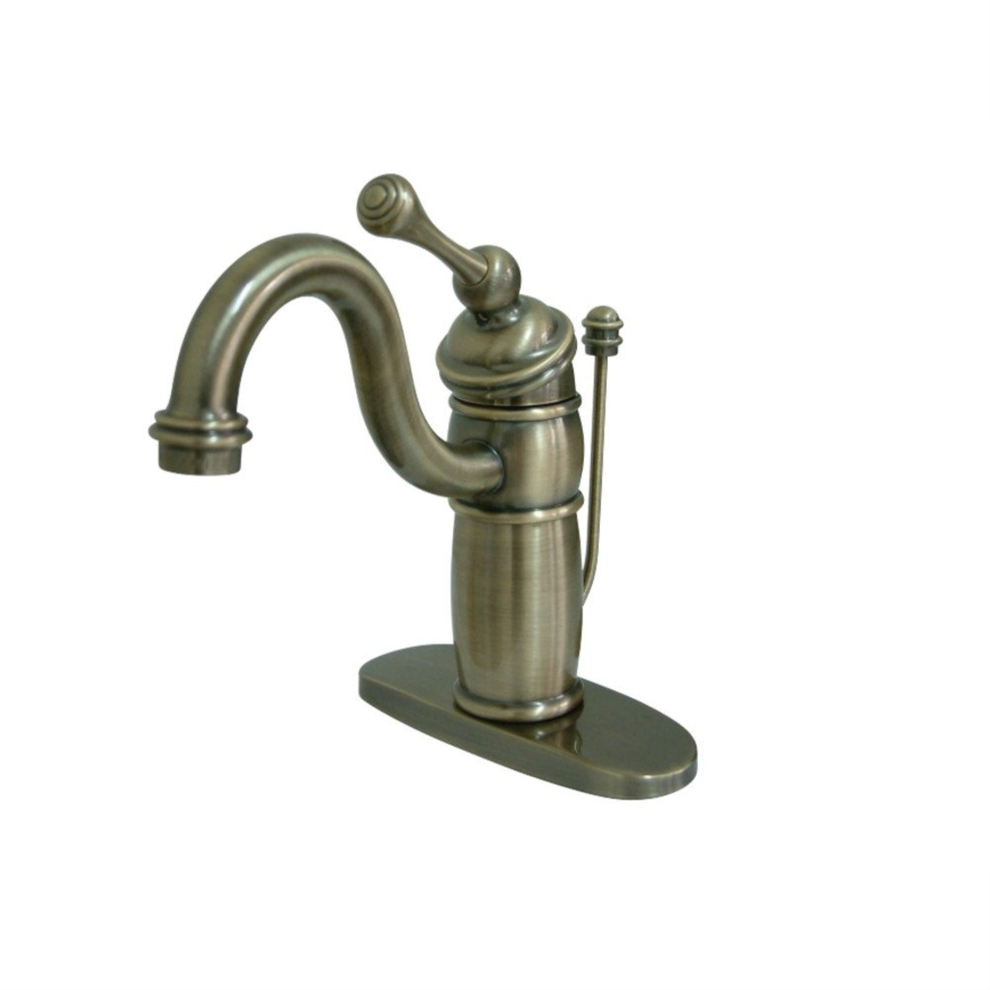 Kingston Brass Kb1403Bl Victorian Mono Block Bathroom Faucet, Antique Brass