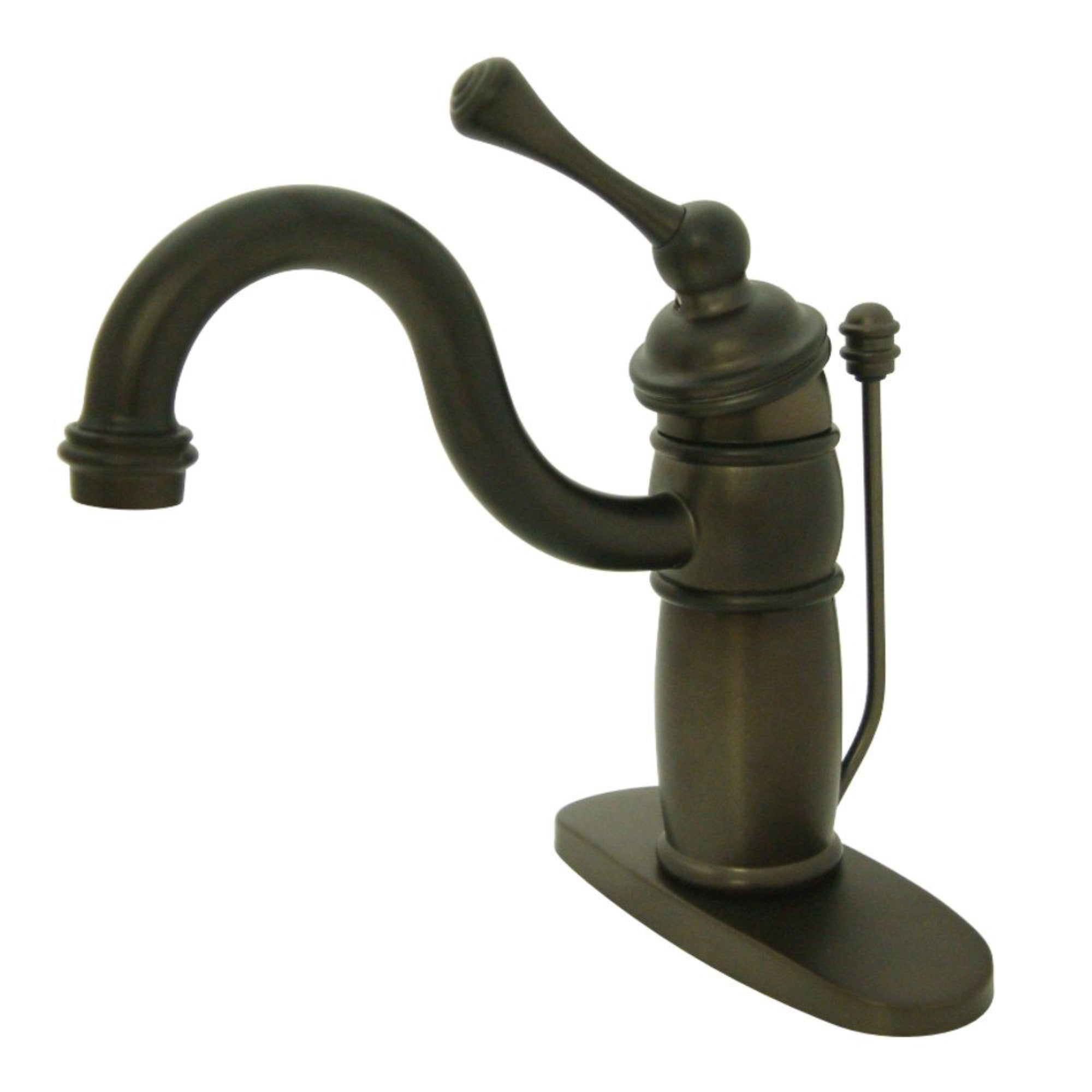 Kingston Brass Kb1405Bl Victorian Mono Block Bathroom Faucet, Oil Rubbed Bronze