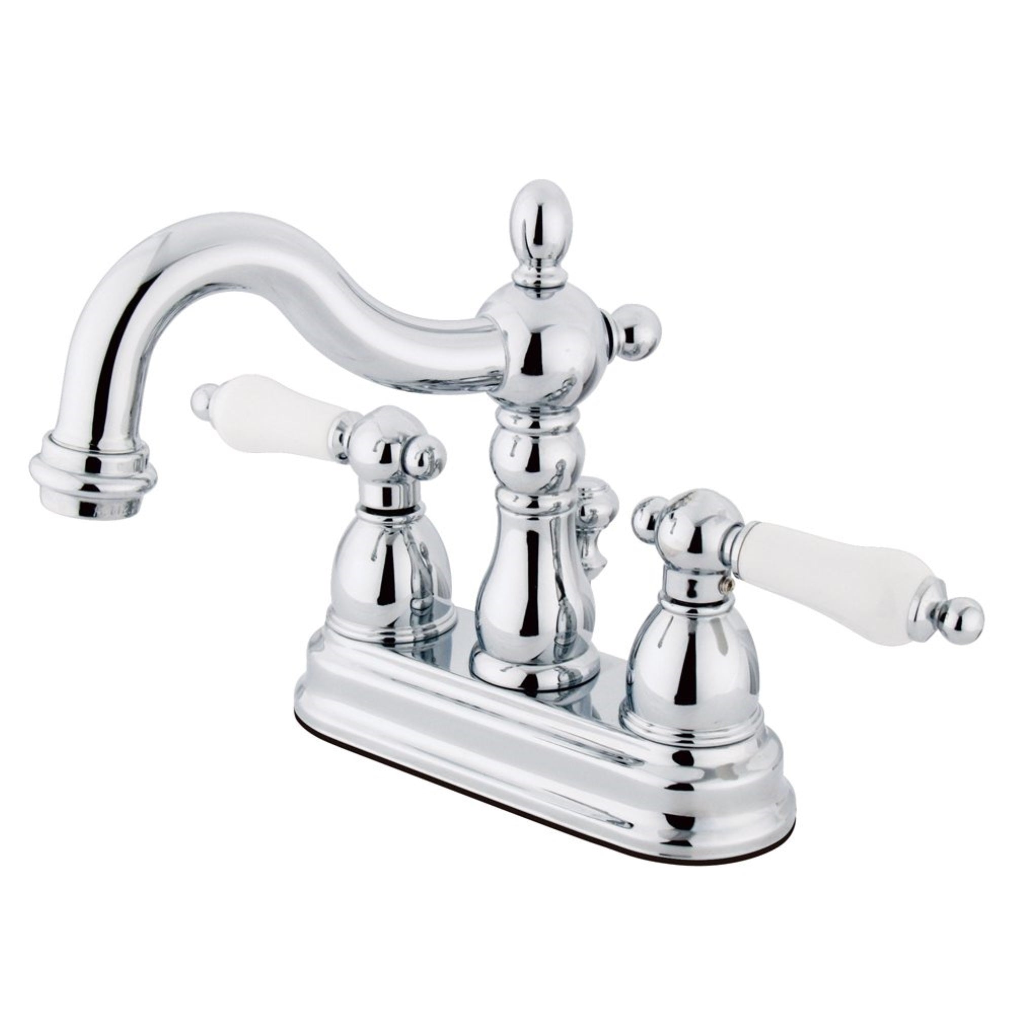 Kingston Brass Kb1601Pl Heritage 4 In. Centerset Bathroom Faucet, Polished Chrome
