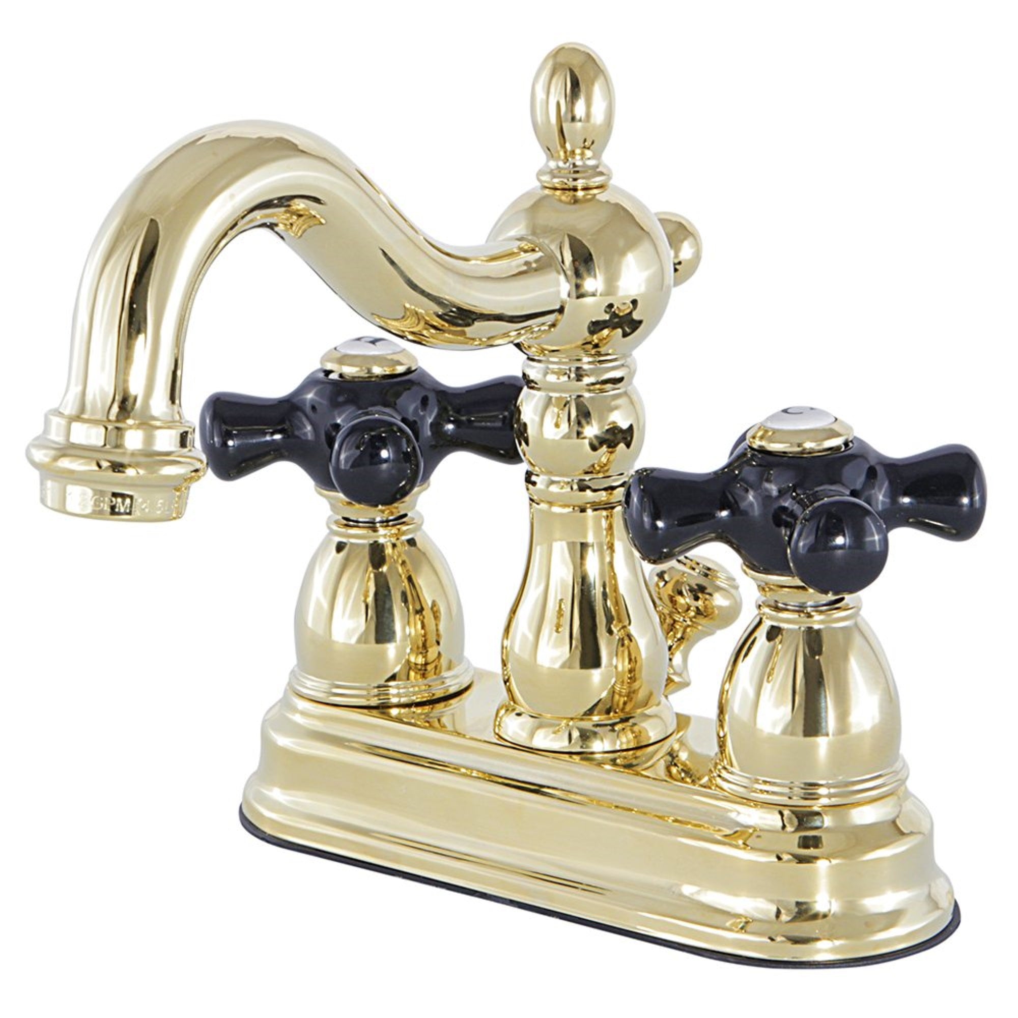 Kingston Brass Kb1602Pkx 4 In. Centerset Bathroom Faucet, Polished Brass