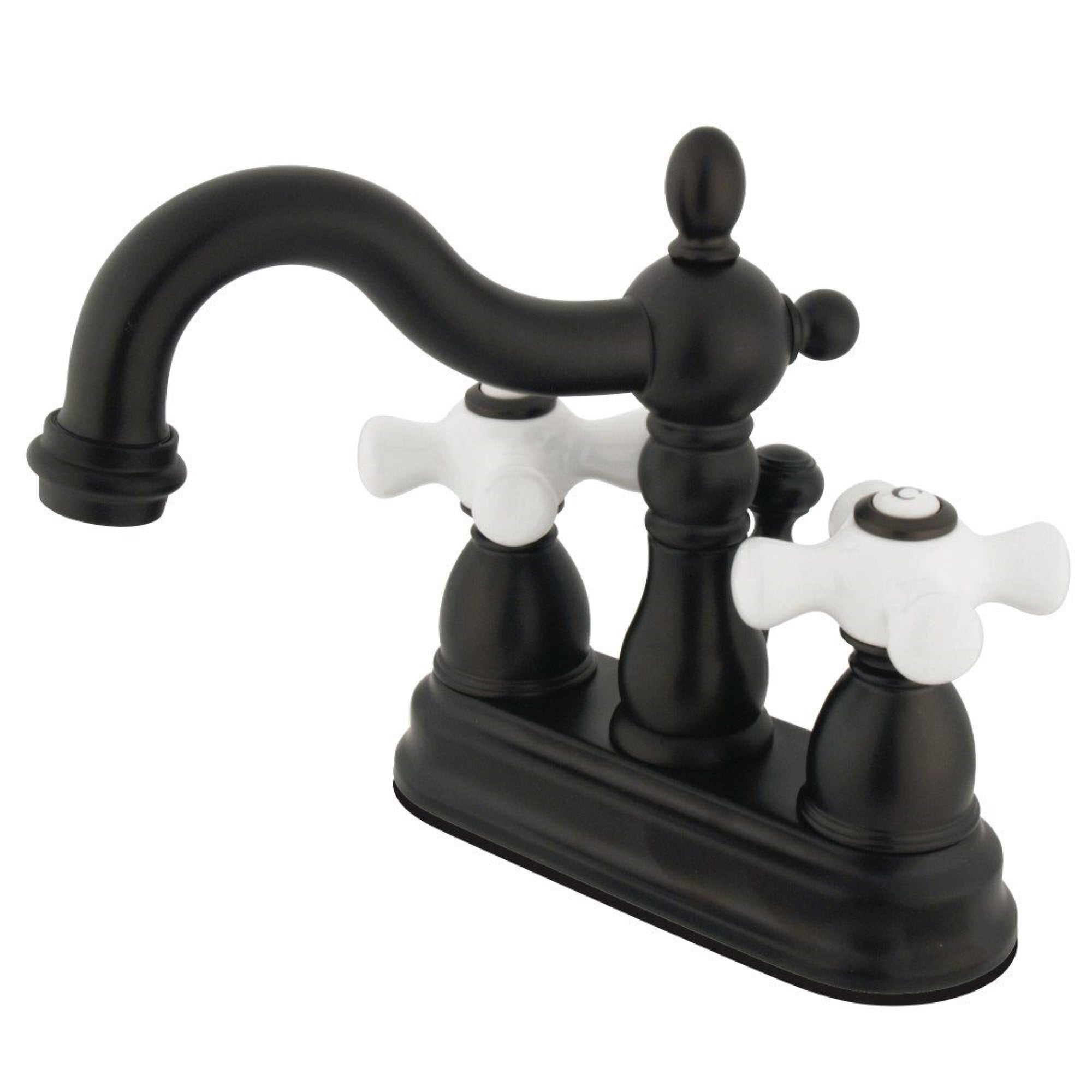 Kingston Brass Kb1605Px Heritage 4 In. Centerset Bathroom Faucet, Oil Rubbed Bronze