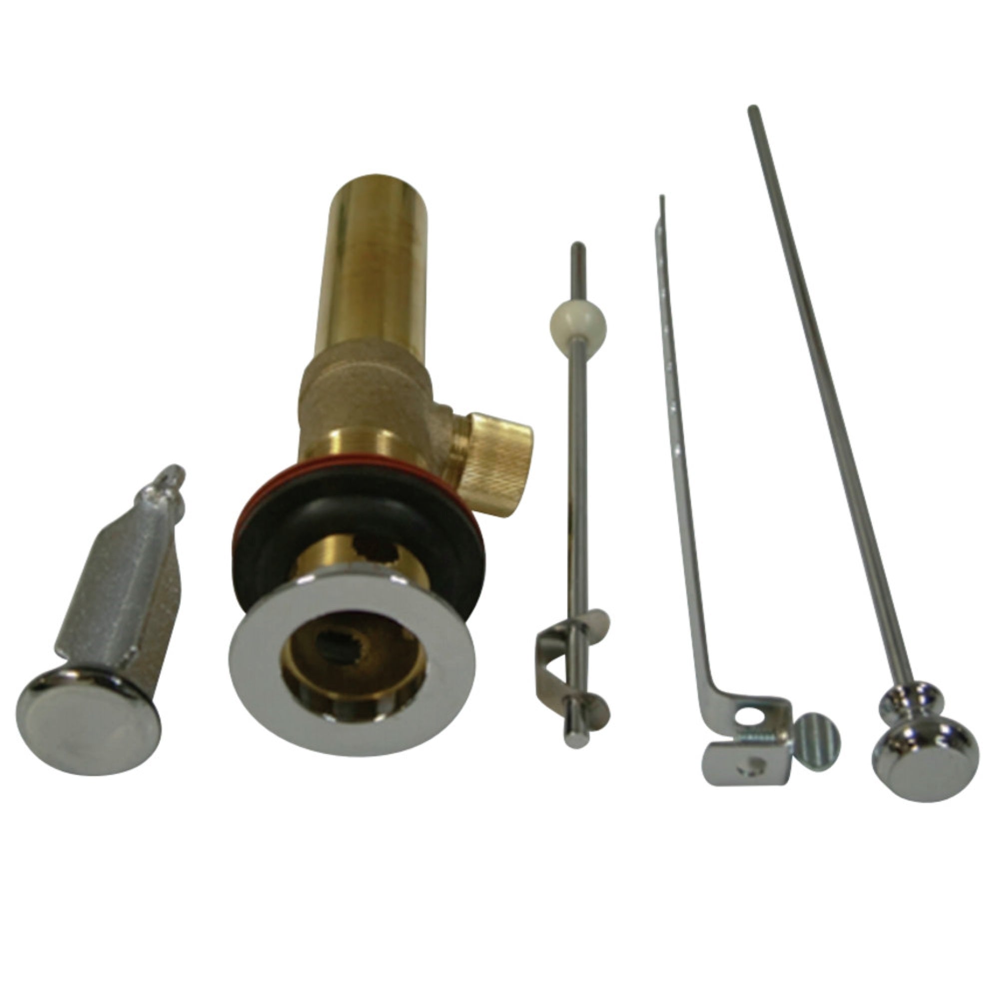 Kingston Brass Kb2001 Pop-Up Drain With Overflow, 22 Gauge, Polished Chrome