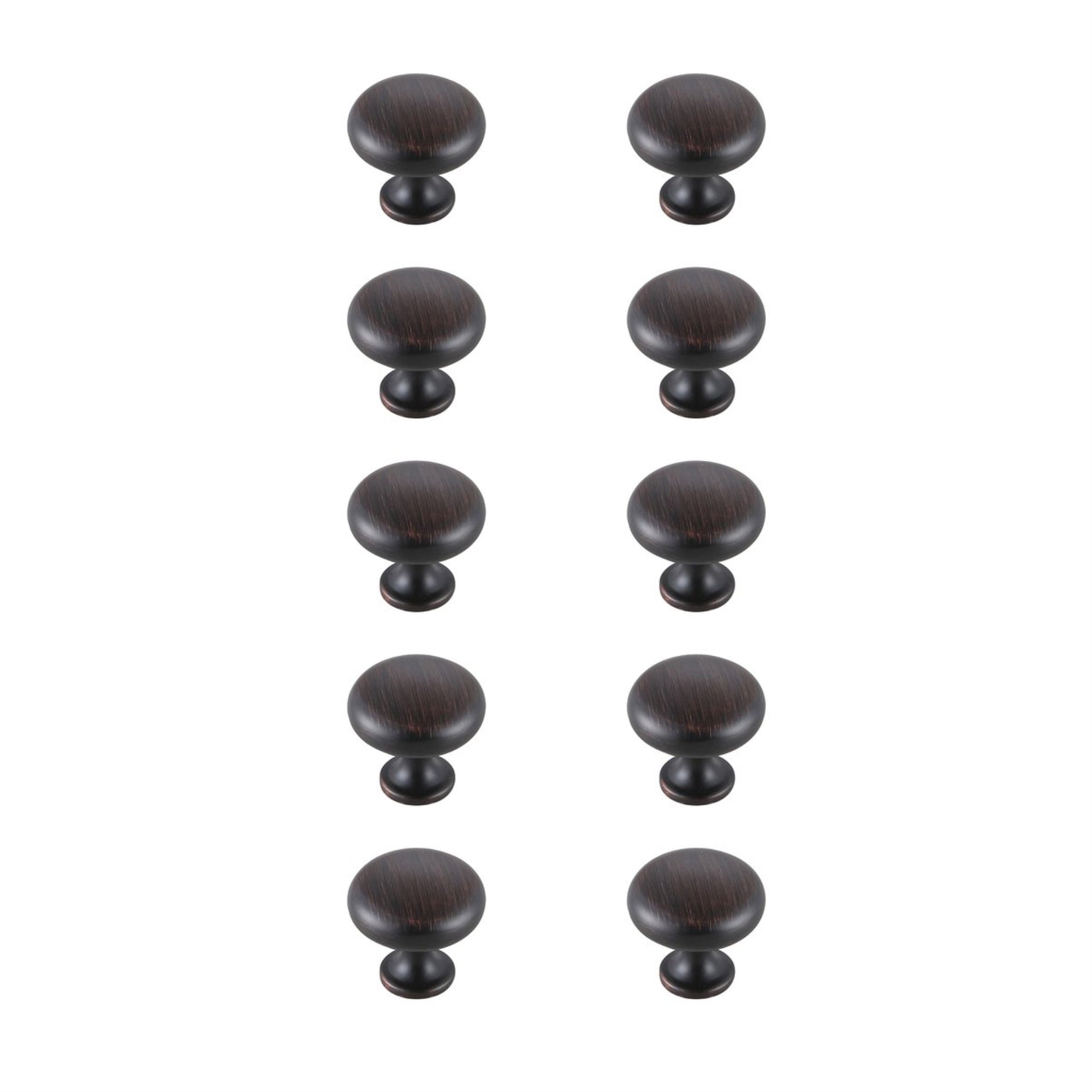 Cadon 1.2 Diameter Oil-Rubbed Bronze Mushroom Knob Multipack (Set Of 10)
