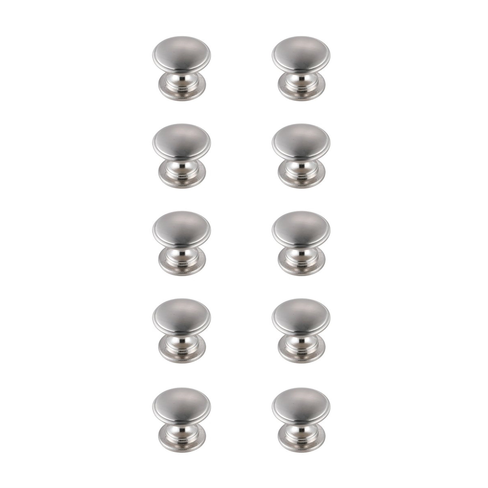 Kaid 1.2 Diameter Brushed Nickel Mushroom Knob Multipack (Set Of 10)