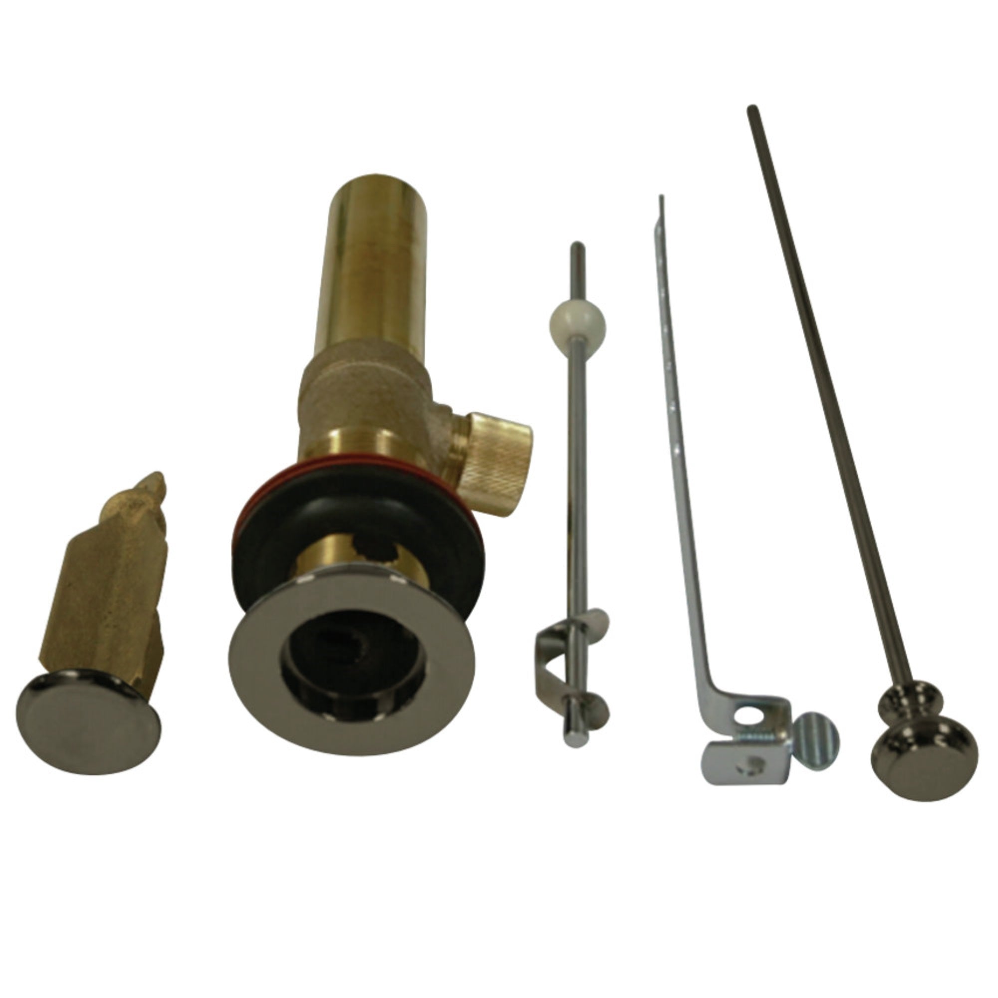 Kingston Brass Kb2008 Pop-Up Drain With Overflow, 22 Gauge, Brushed Nickel