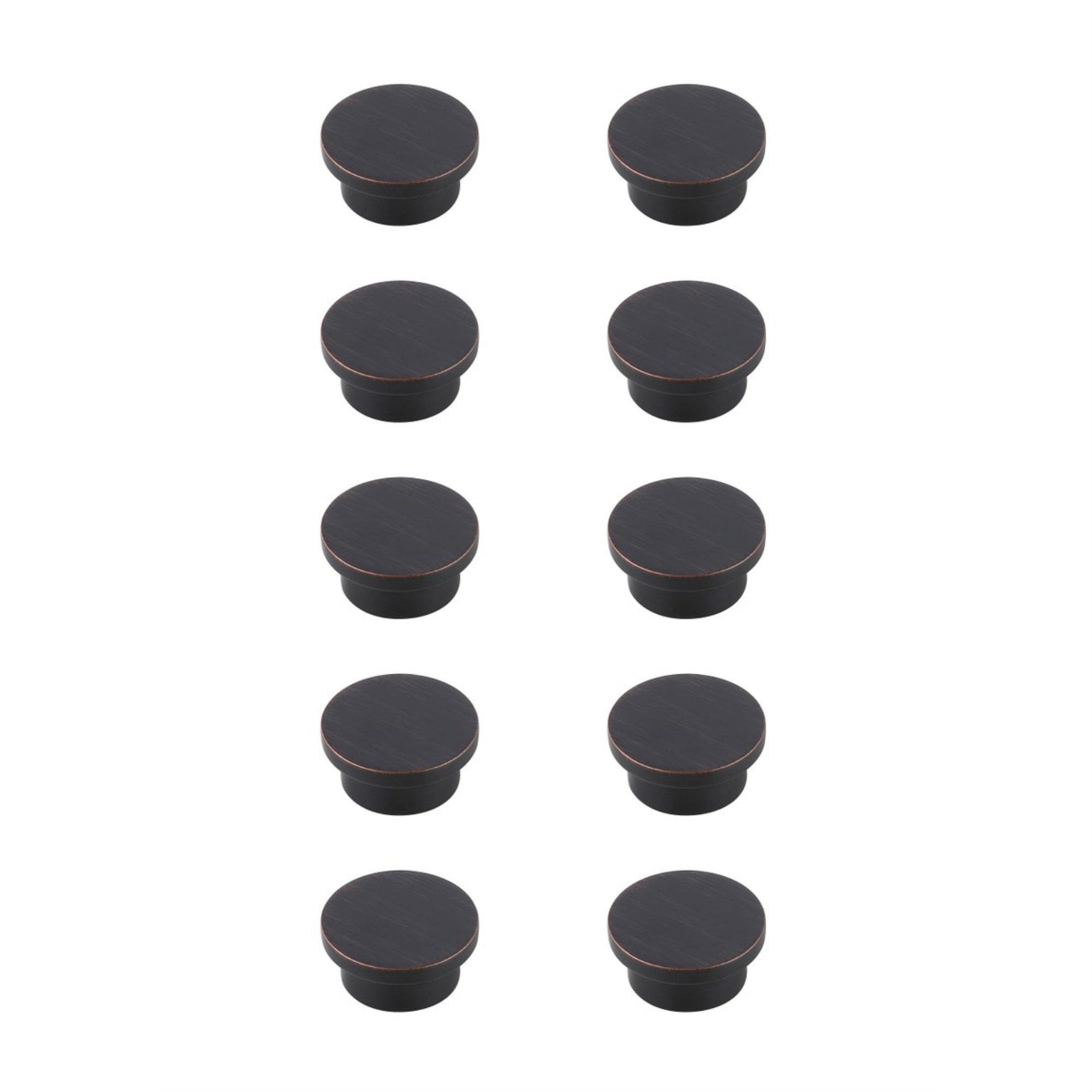 Trovon 1.6 Diameter Oil-Rubbed Bronze Oversize Round Knob Multipack (Set Of 10)