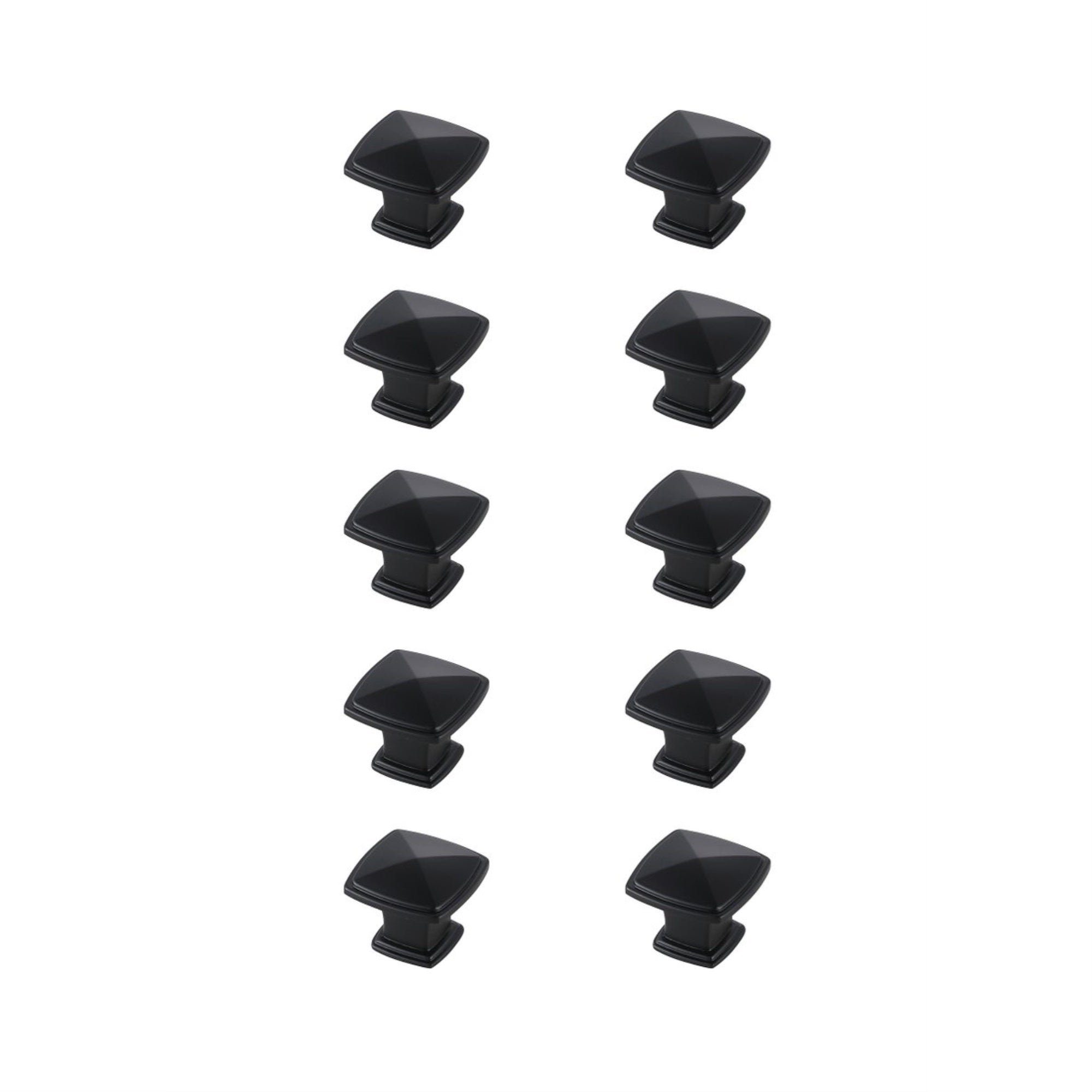 Marcel 1.2 Matte Black Square Knob Multipack (Set Of 10)