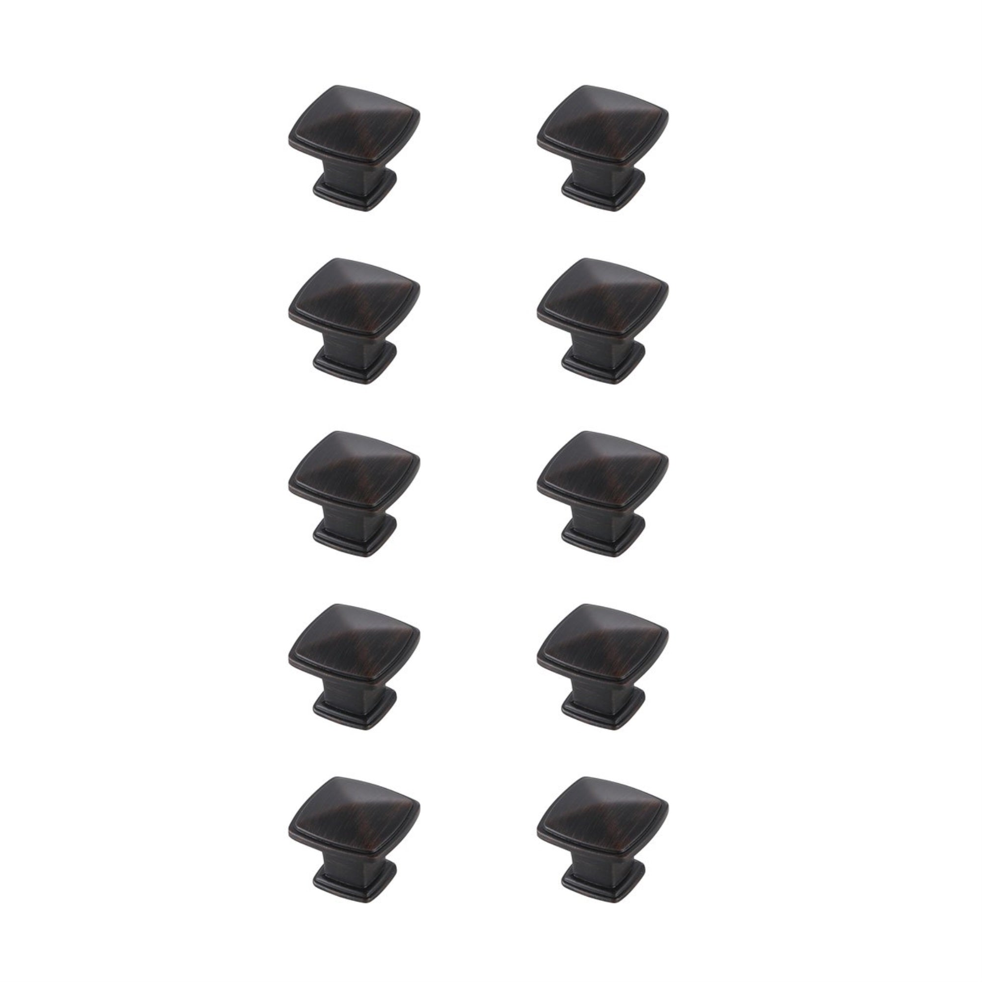 Marcel 1.2 Oil-Rubbed Bronze Square Knob Multipack (Set Of 10)