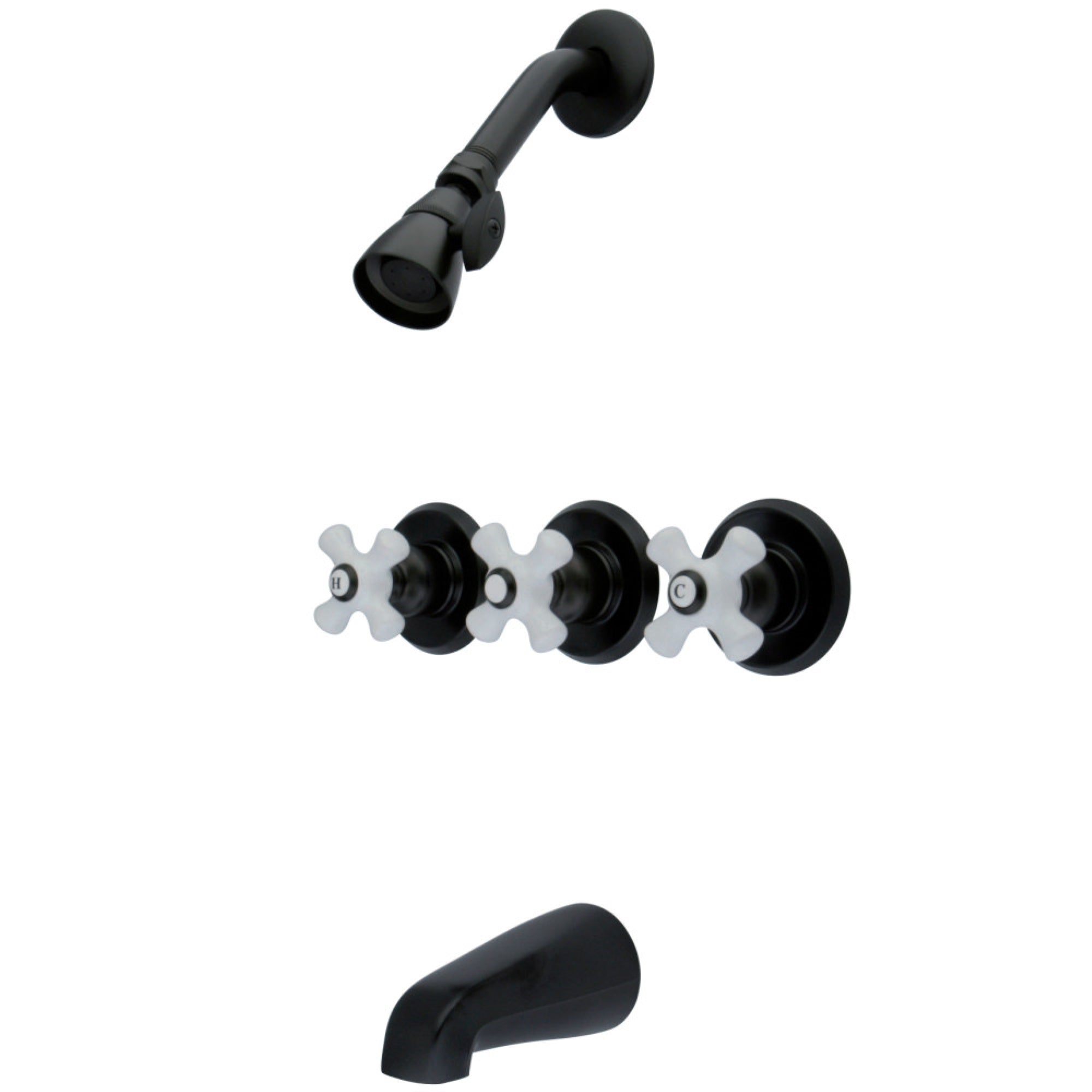 Kingston Brass Kb235Px Tub And Shower Faucet, Oil Rubbed Bronze