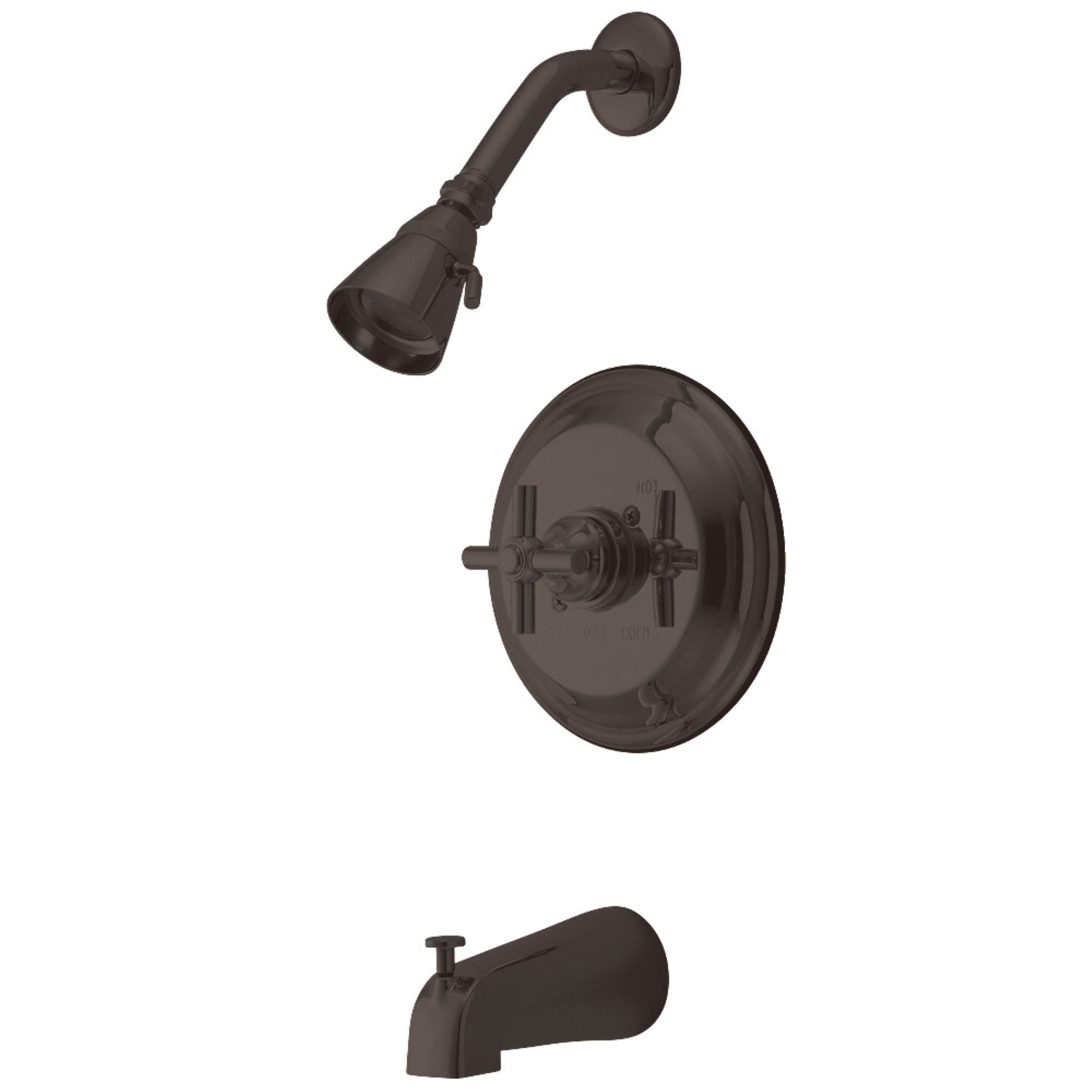 Kingston Brass Kb2635Ex Tub And Shower Faucet, Oil Rubbed Bronze