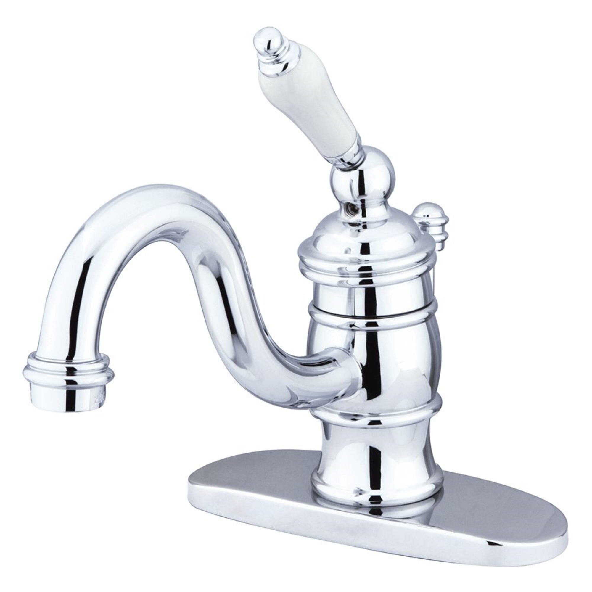 Kingston Brass Kb3401Pl Victorian 4 Centerset Single Handle Bathroom Faucet, Polished Chrome