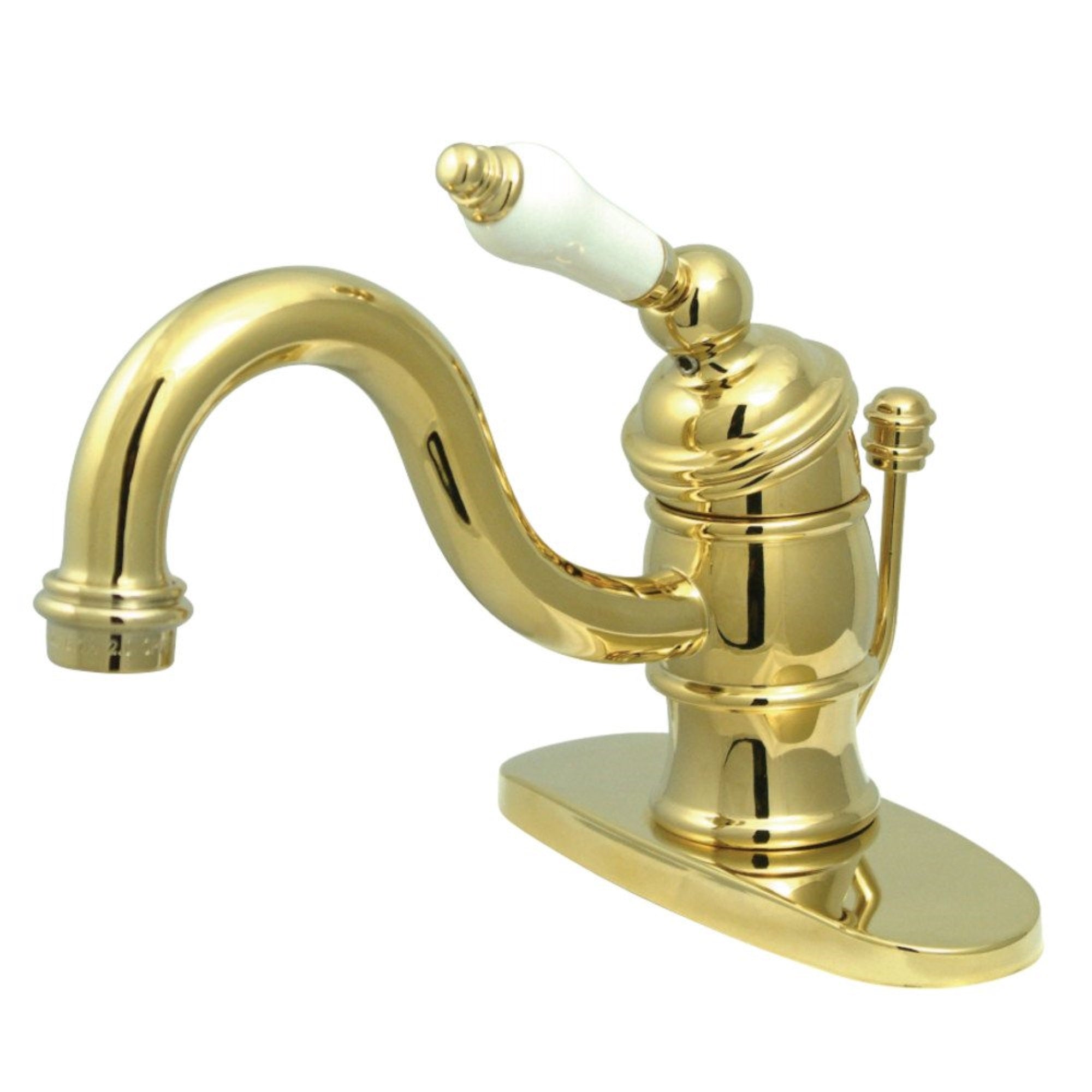 Kingston Brass Kb3402Pl Victorian 4 Centerset Single Handle Bathroom Faucet, Polished Brass