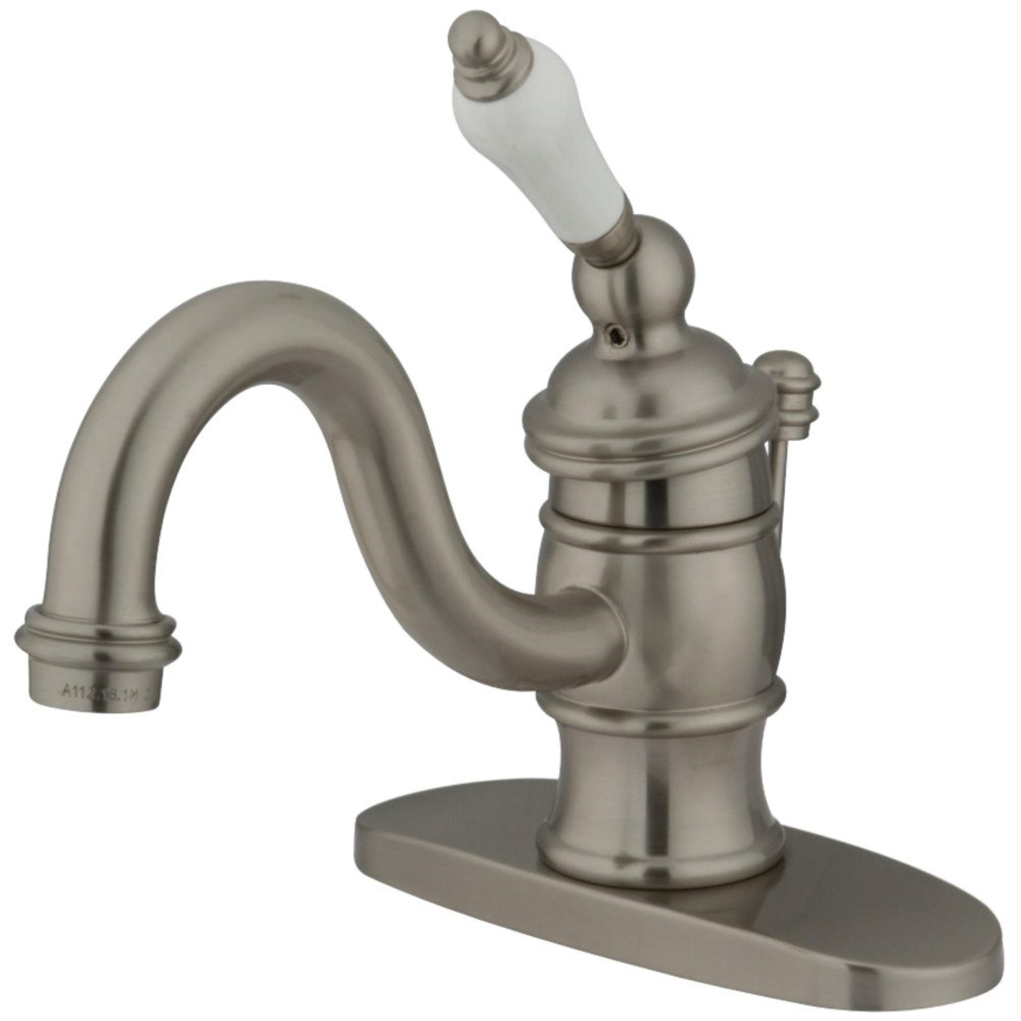 Kingston Brass Kb3408Pl Victorian 4 Centerset Single Handle Bathroom Faucet, Brushed Nickel
