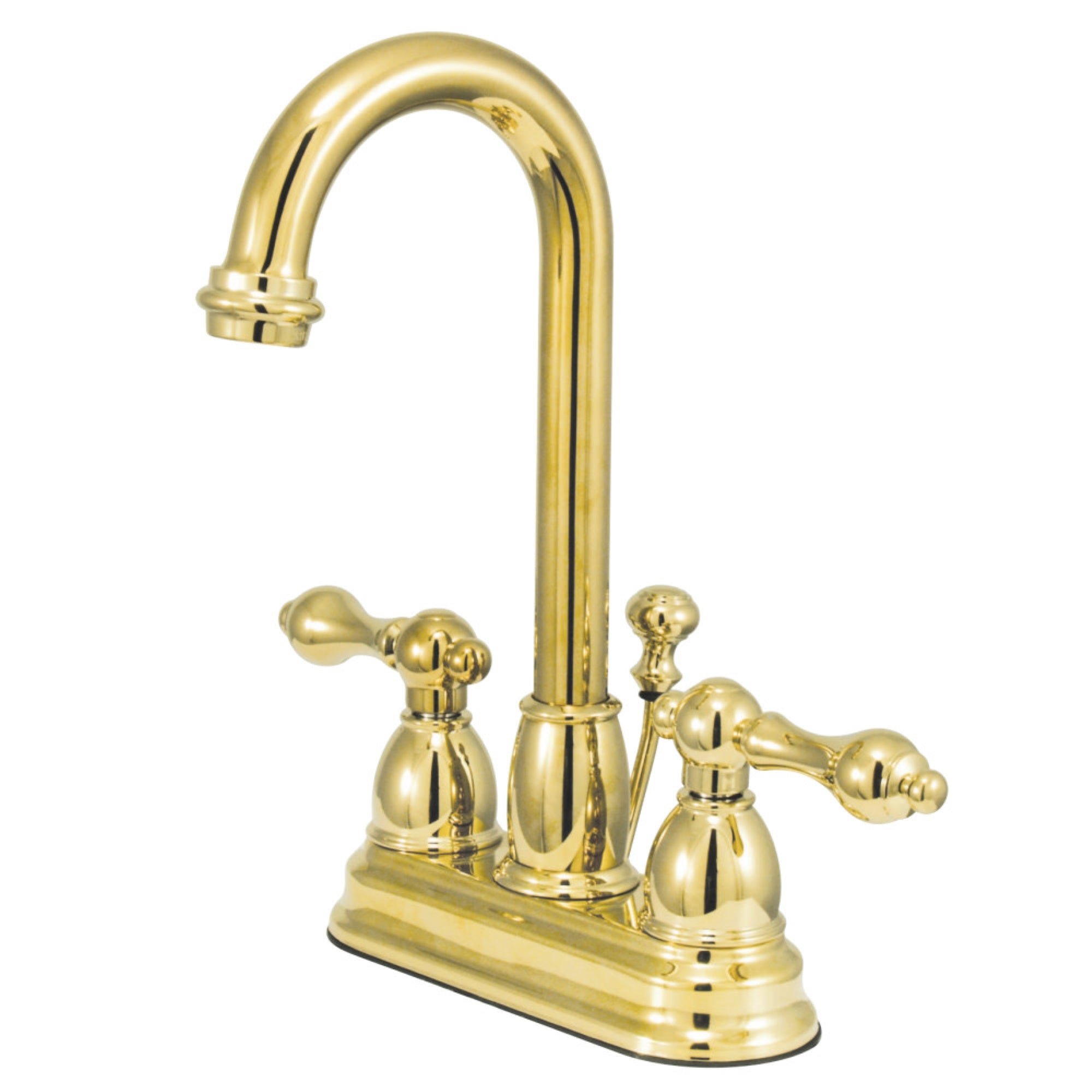 Kingston Brass Kb3612Al 4 In. Centerset Bathroom Faucet, Polished Brass