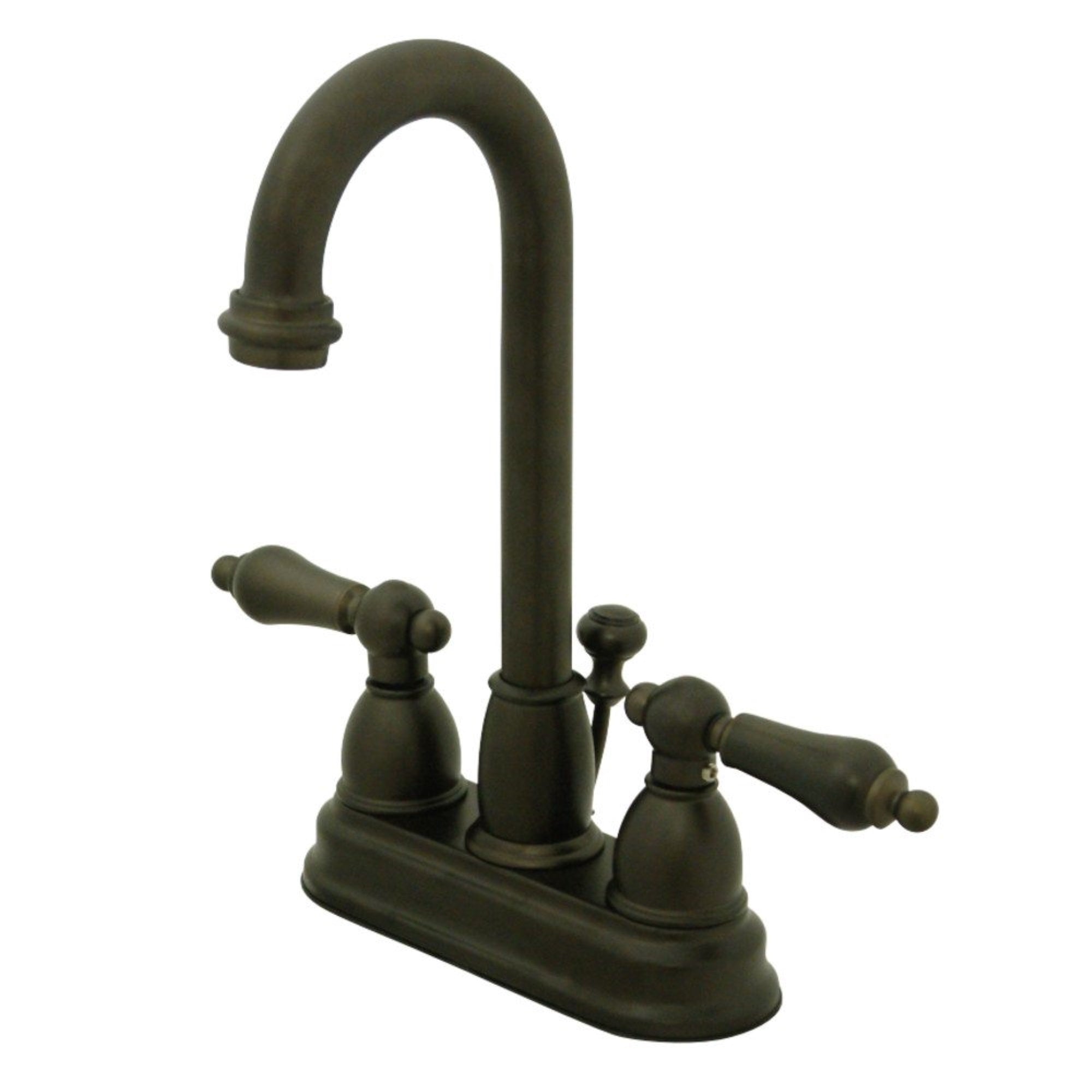Kingston Brass Kb3615Al 4 In. Centerset Bathroom Faucet, Oil Rubbed Bronze