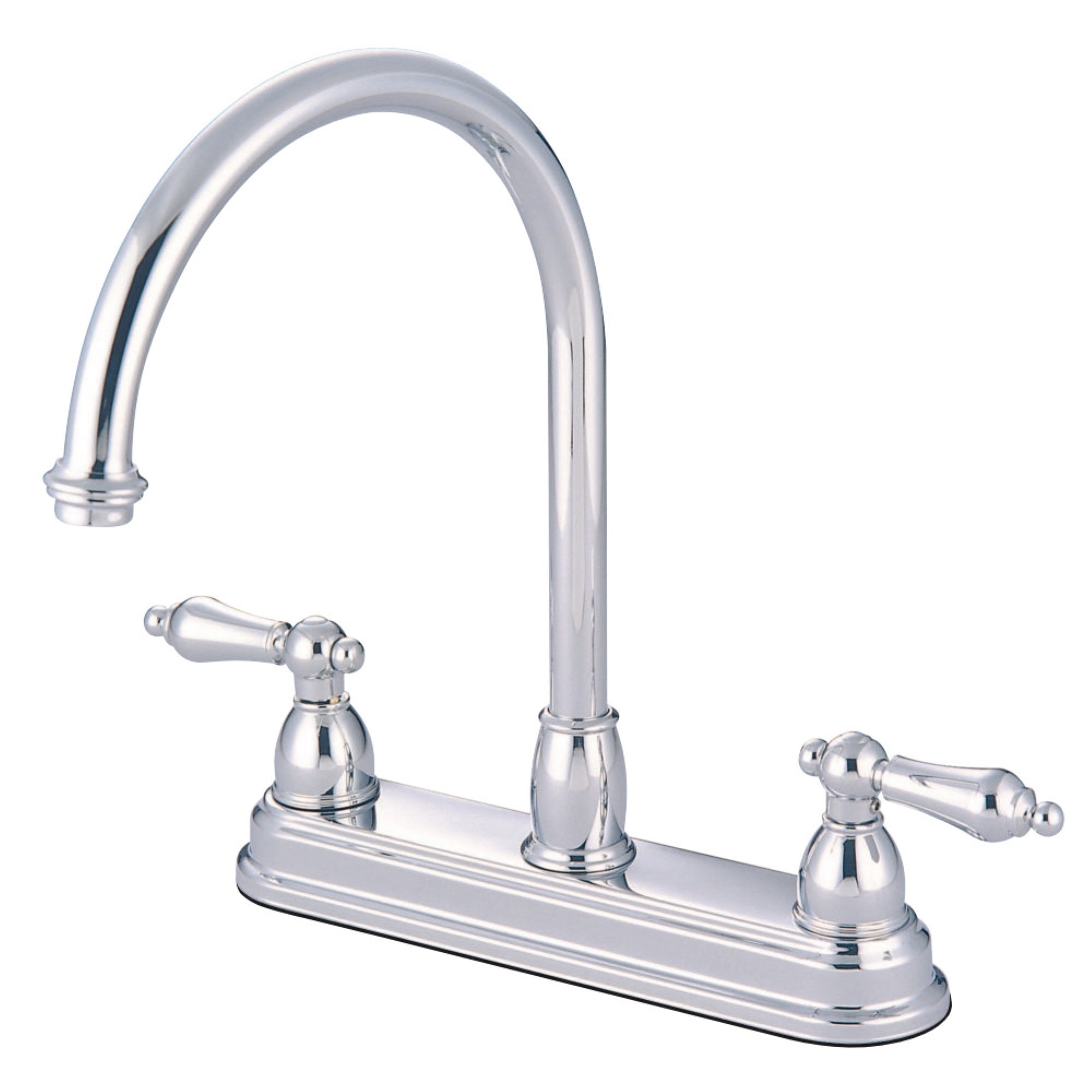 Kingston Brass Kb3741Al Restoration Centerset Kitchen Faucet, Polished Chrome
