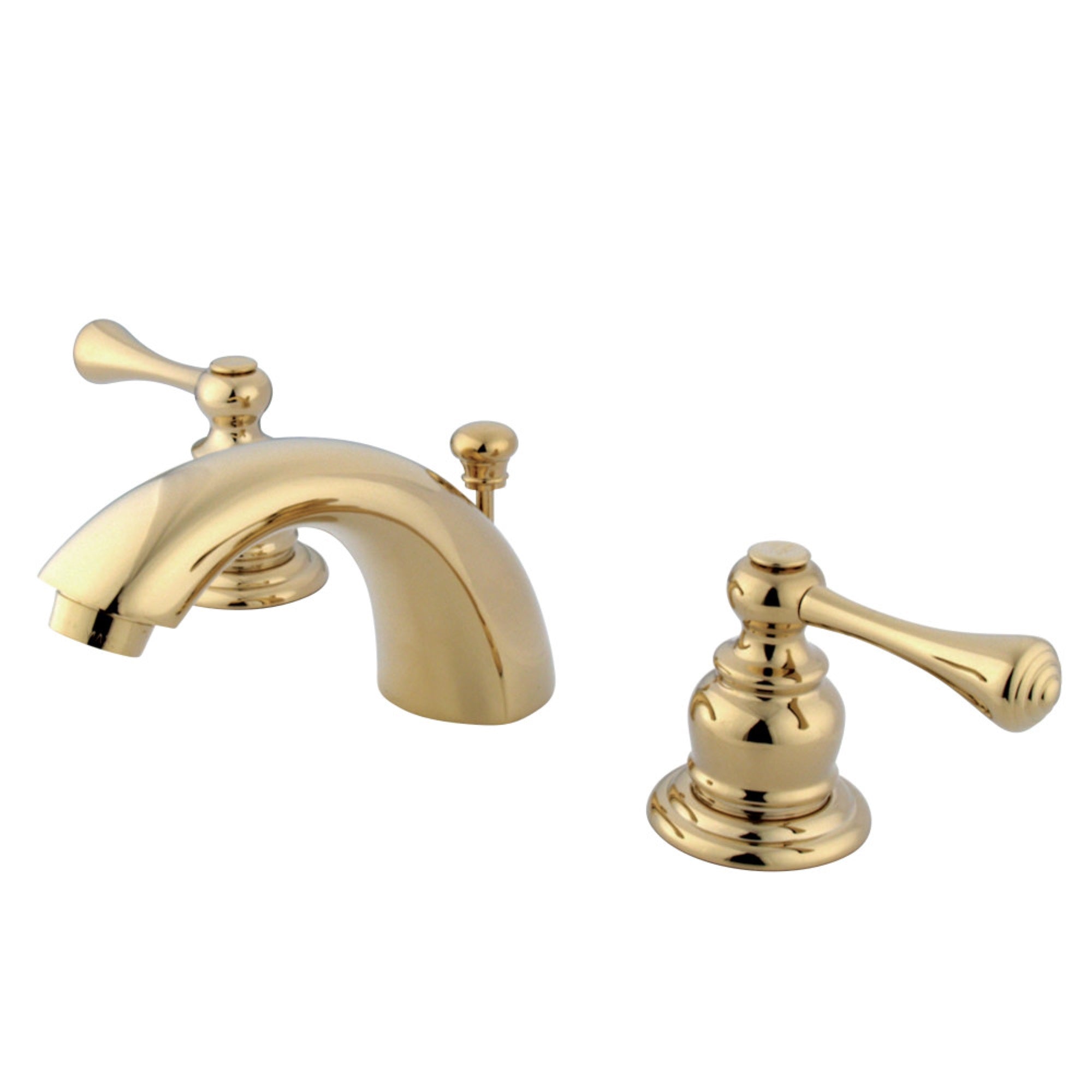 Kingston Brass Kb3942Bl Mini-Widespread Bathroom Faucet, Polished Brass