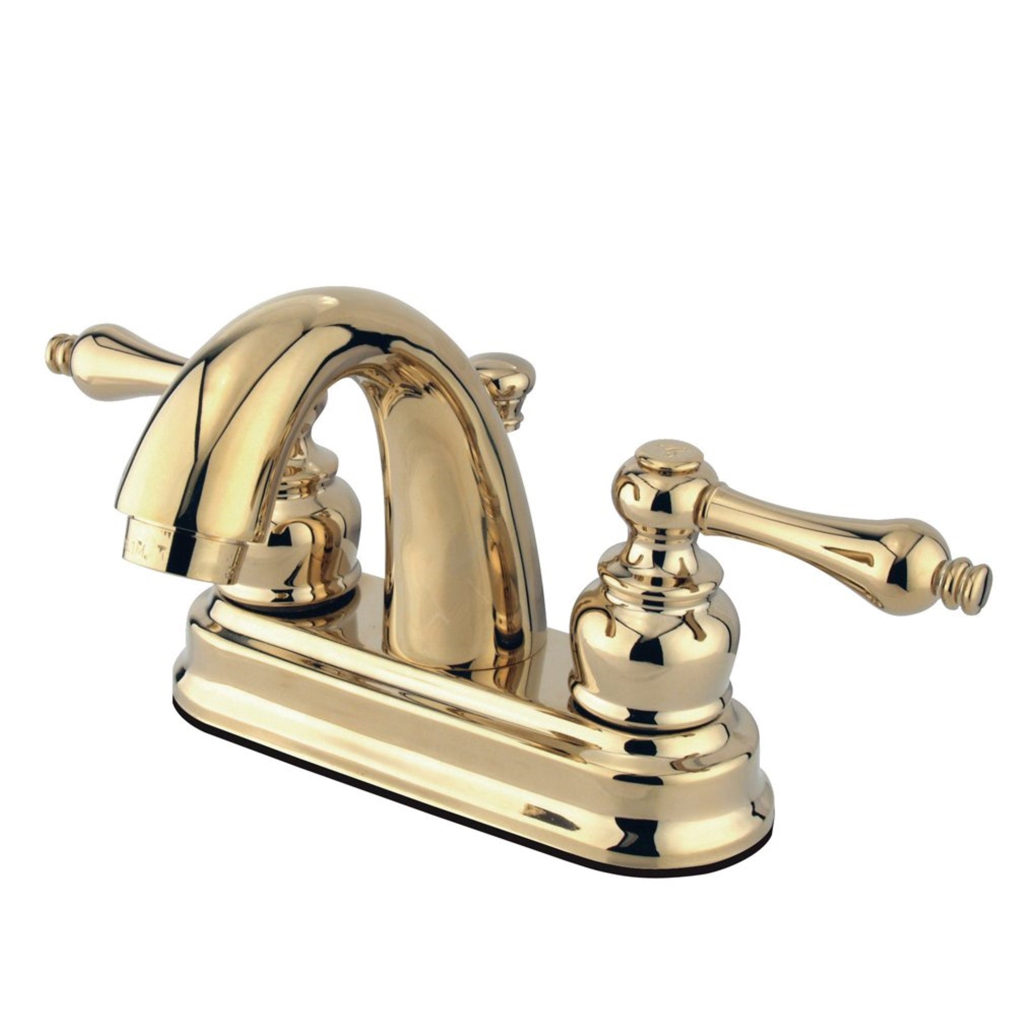 Kingston Brass Kb5612Al Restoration 4 In. Centerset Bathroom Faucet, Polished Brass