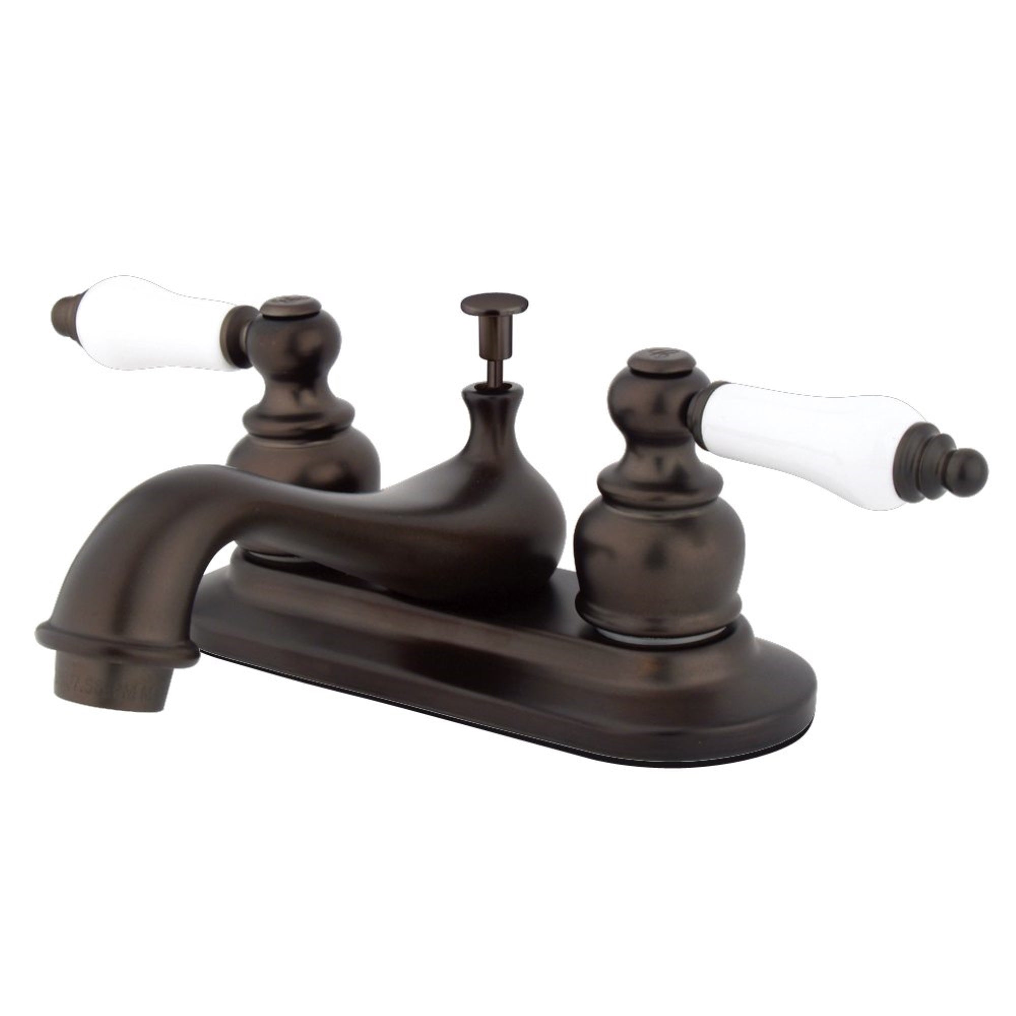 Kingston Brass Kb605Pl Restoration 4 In. Centerset Bathroom Faucet, Oil Rubbed Bronze