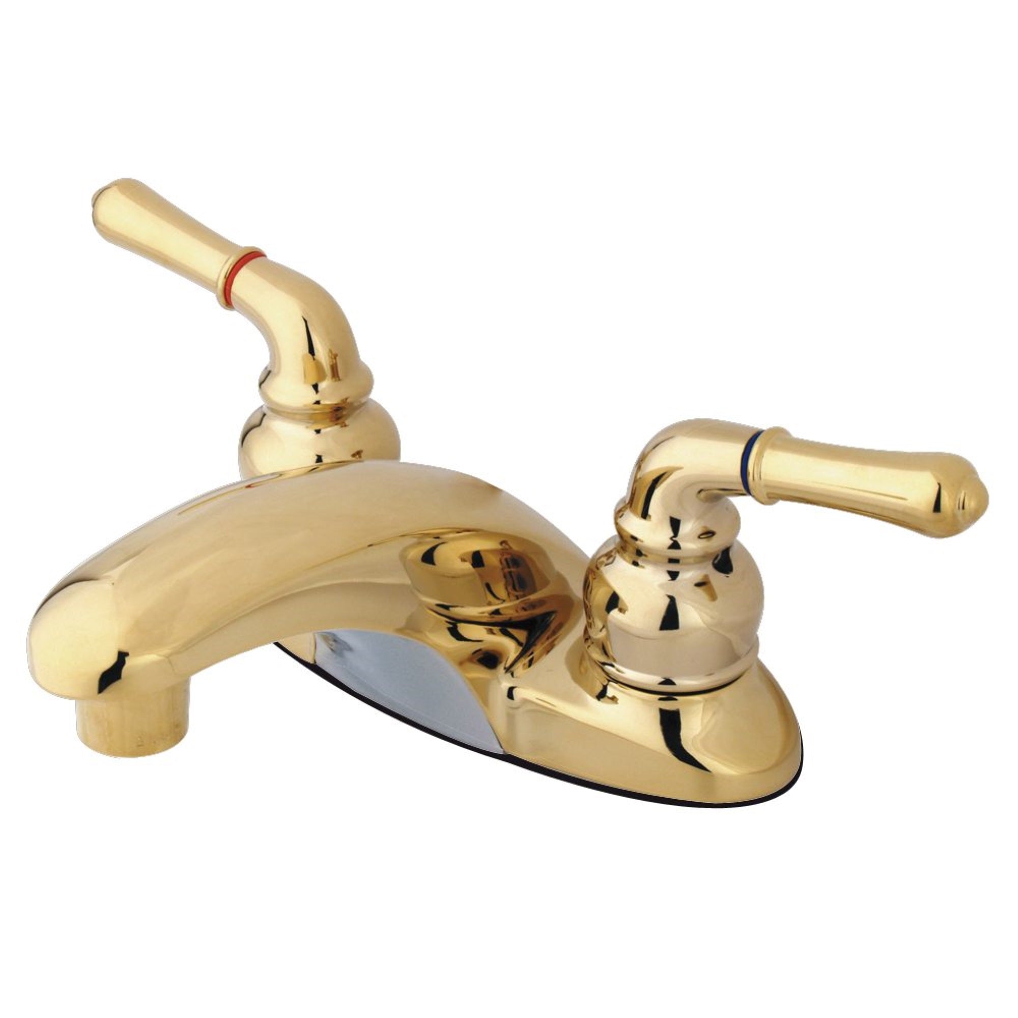 Kingston Brass Kb622Lp 4 In. Centerset Bathroom Faucet, Polished Brass