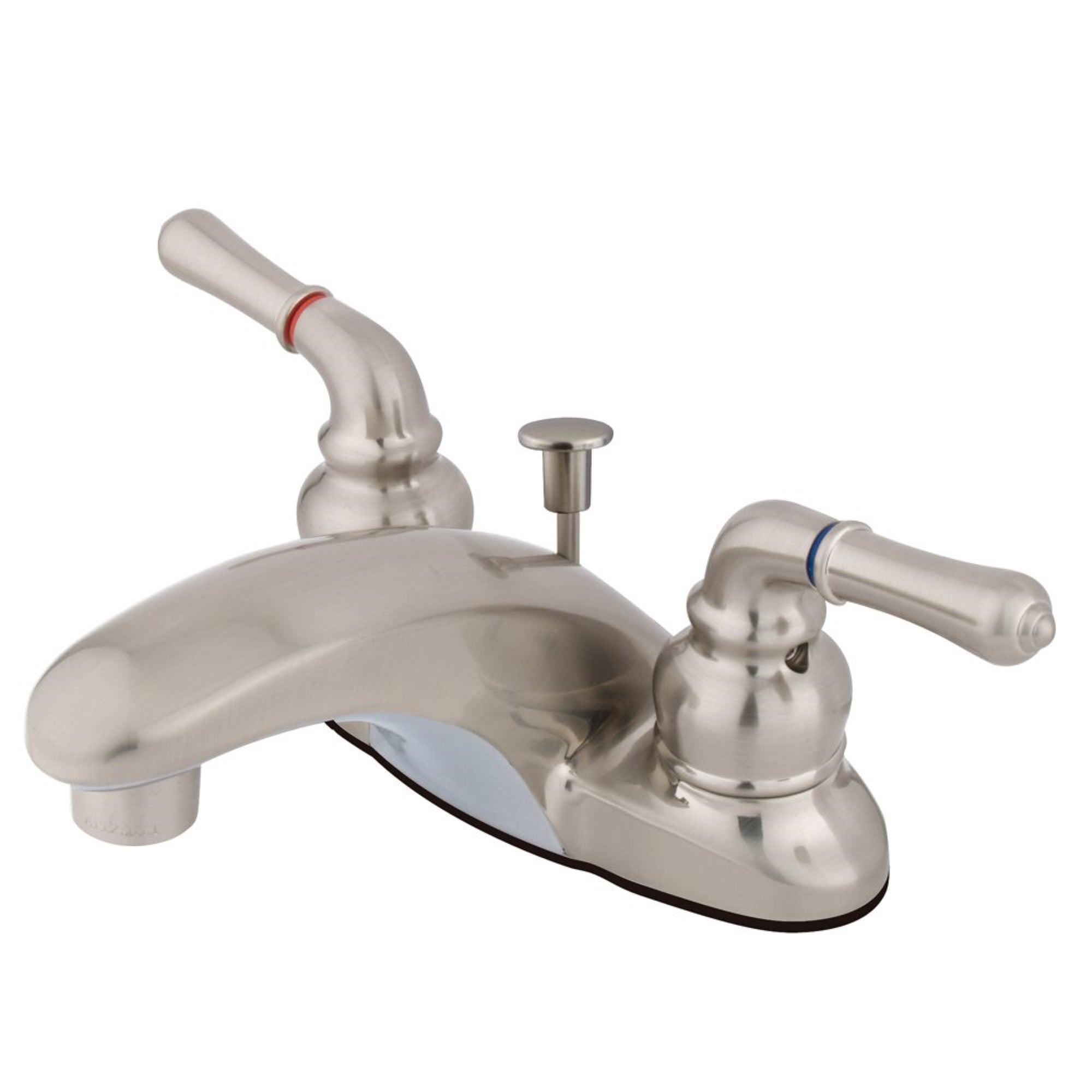 Kingston Brass Kb628 4 In. Centerset Bathroom Faucet, Brushed Nickel