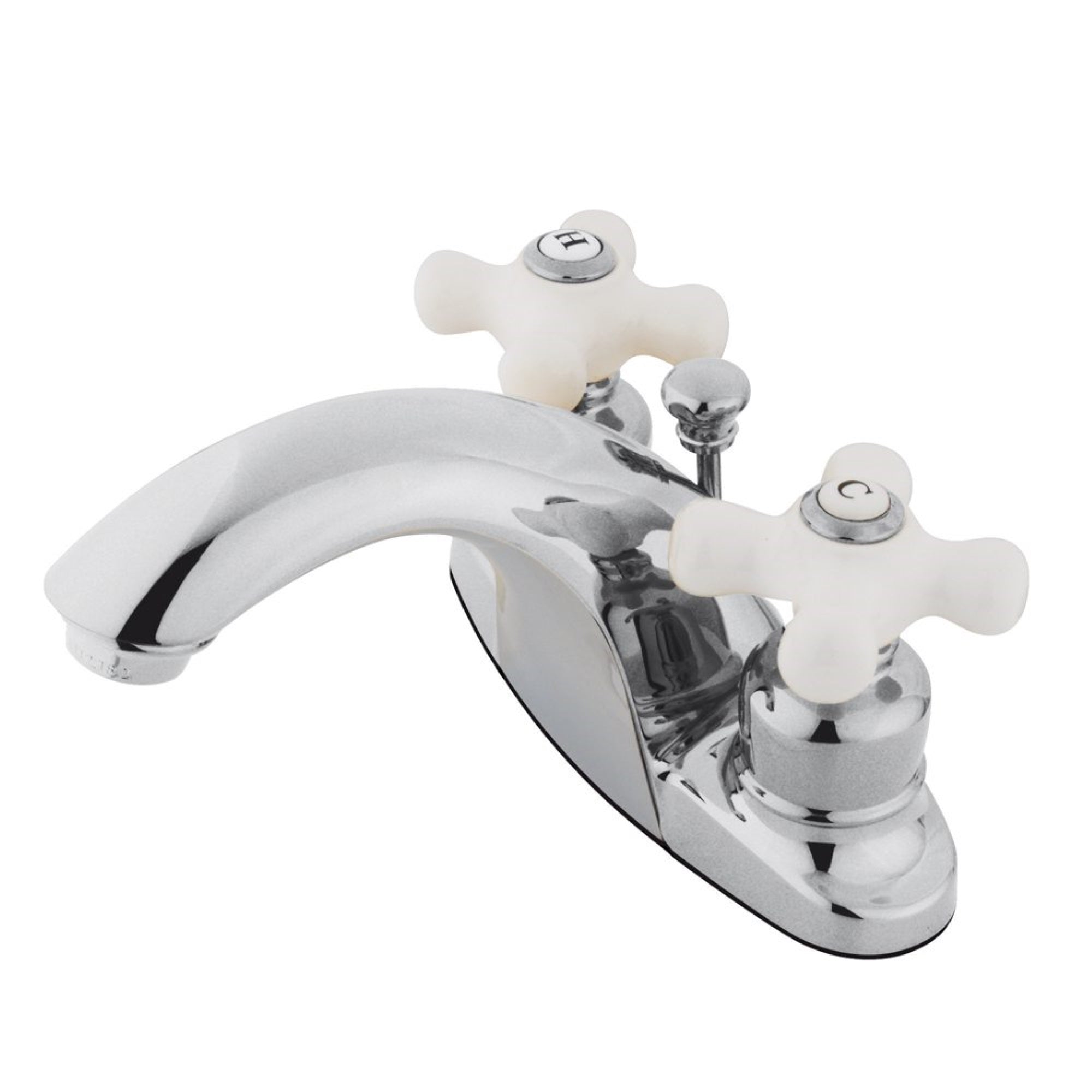 Kingston Brass Kb7641Px 4 In. Centerset Bathroom Faucet, Polished Chrome
