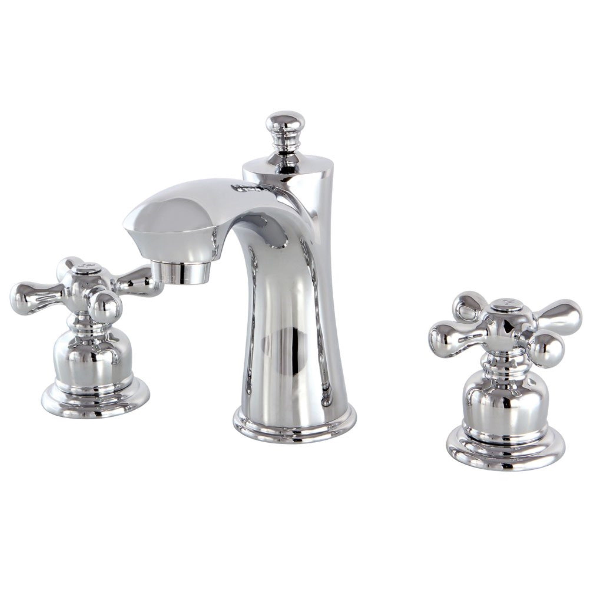 Kingston Brass Kb7961Ax 8 In. Widespread Bathroom Faucet, Polished Chrome