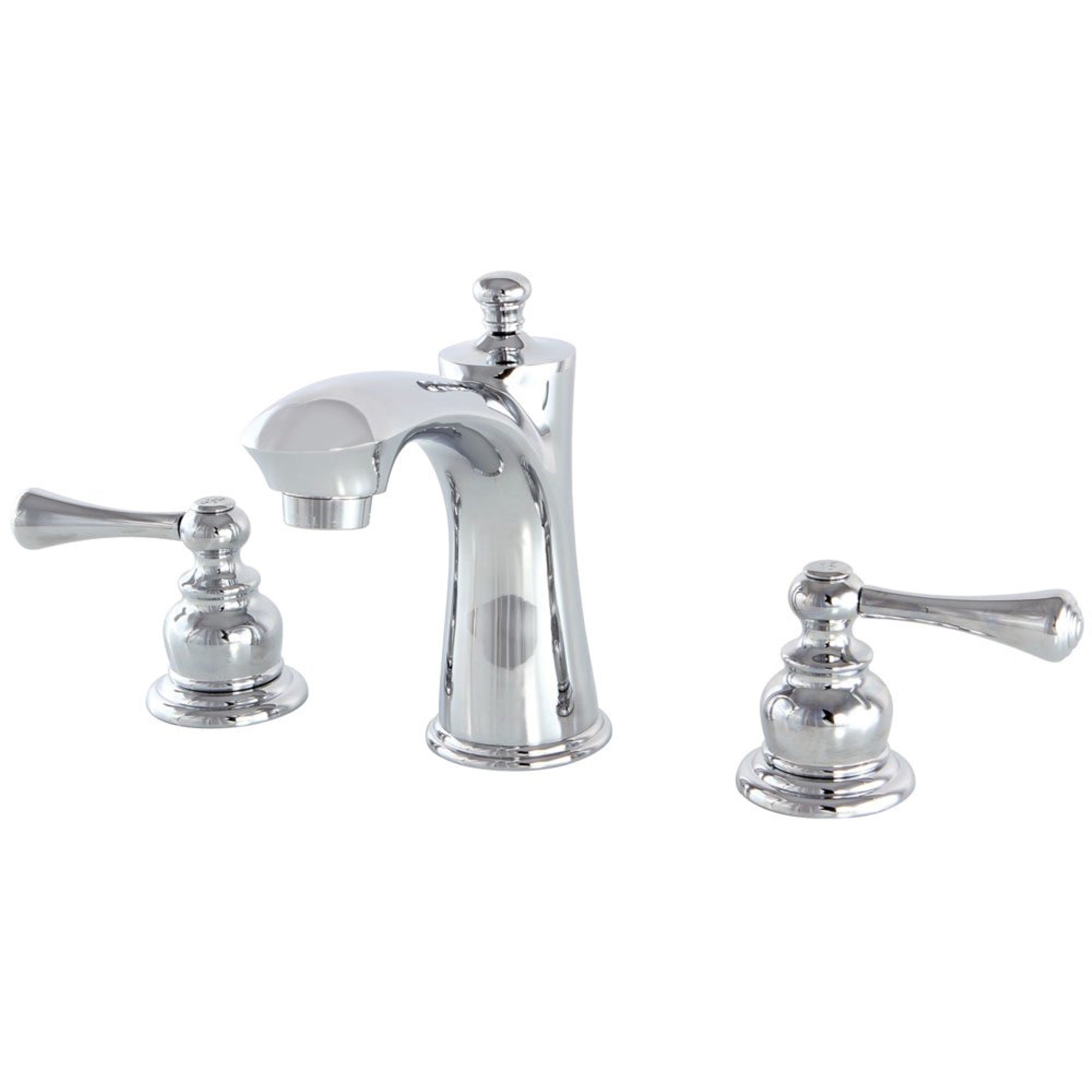 Kingston Brass Kb7961Bl 8 In. Widespread Bathroom Faucet, Polished Chrome