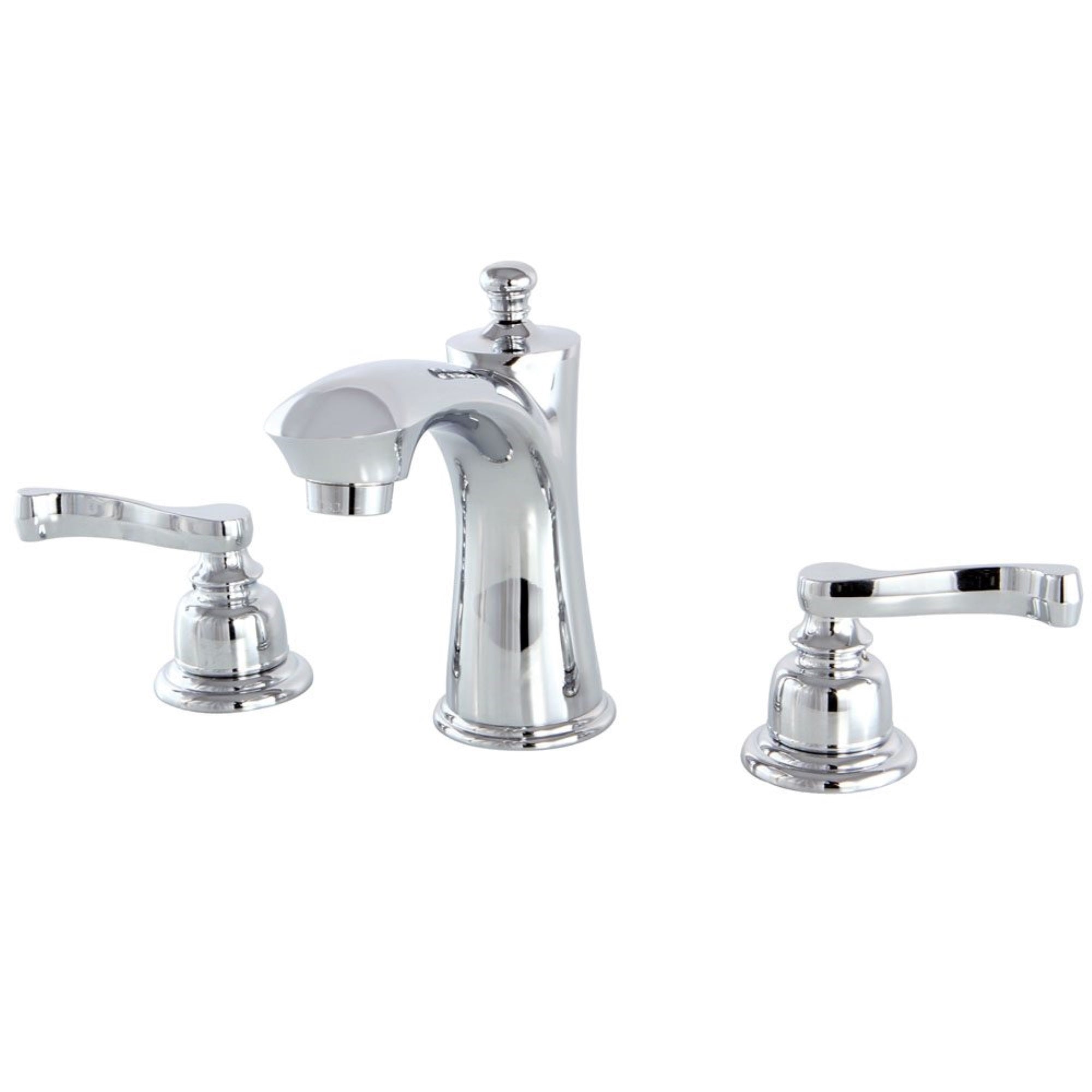 Kingston Brass Kb7961Fl 8 In. Widespread Bathroom Faucet, Polished Chrome