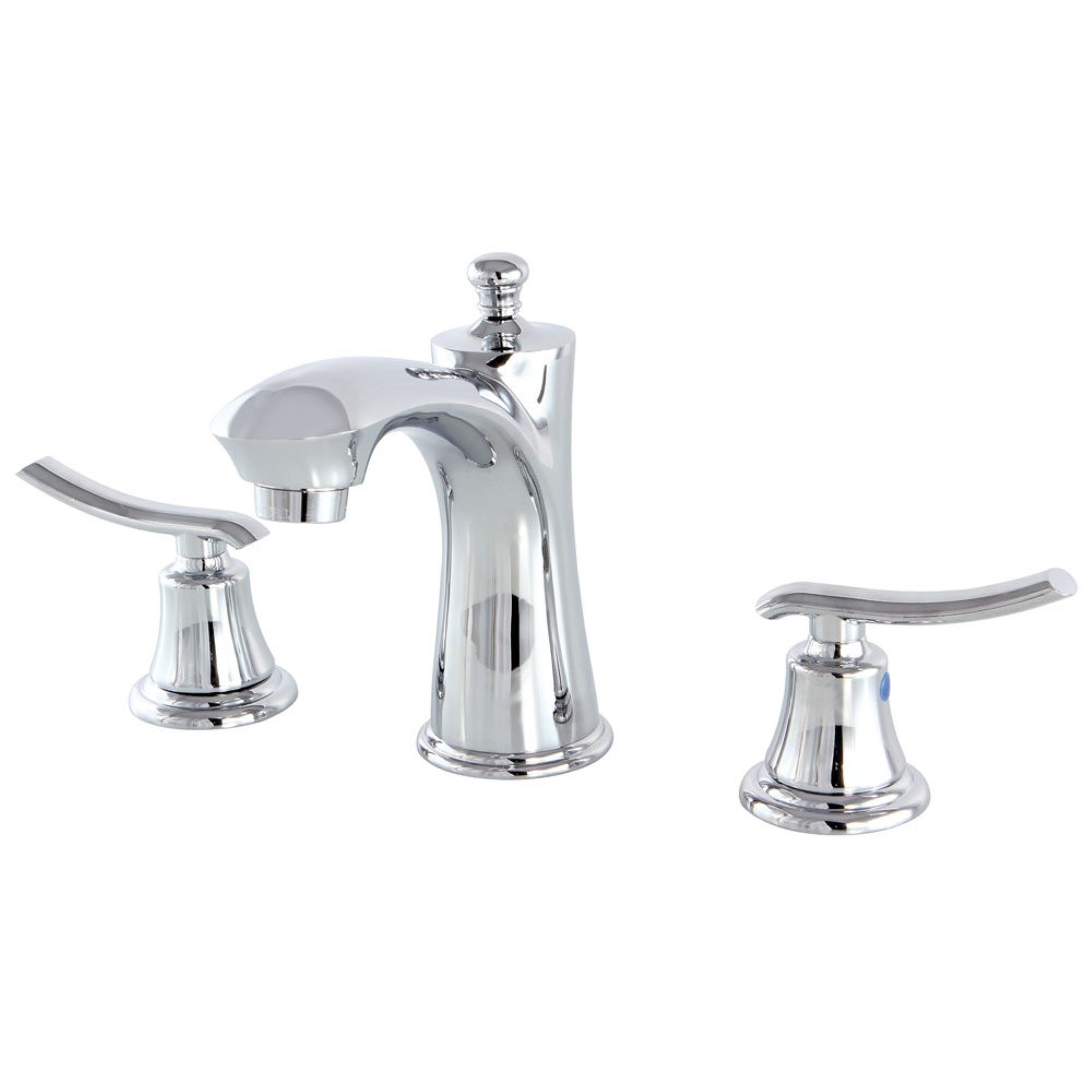 Kingston Brass Kb7961Jl 8 In. Widespread Bathroom Faucet, Polished Chrome