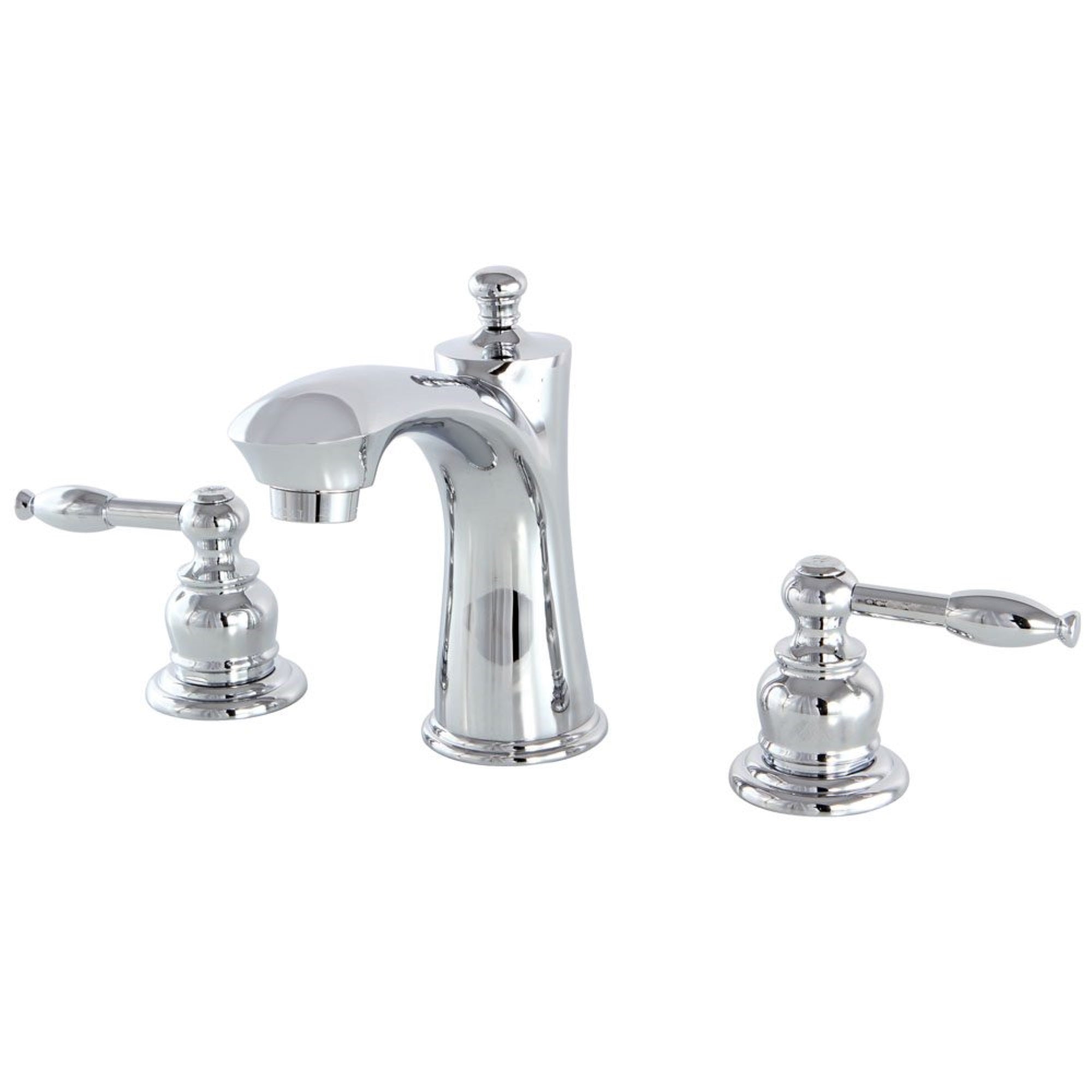 Kingston Brass Kb7961Kl 8 In. Widespread Bathroom Faucet, Polished Chrome