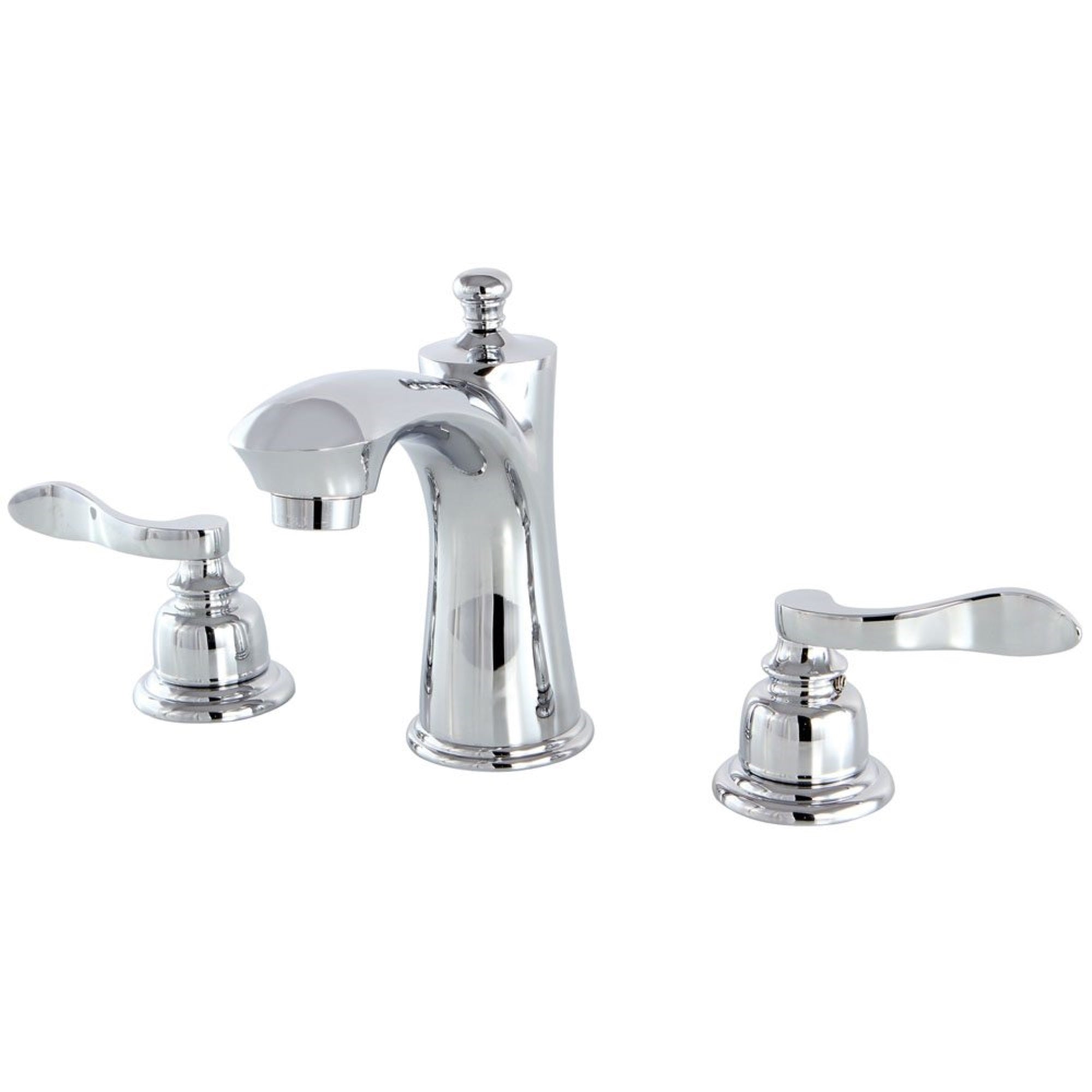 Kingston Brass Kb7961Nfl 8 In. Widespread Bathroom Faucet, Polished Chrome