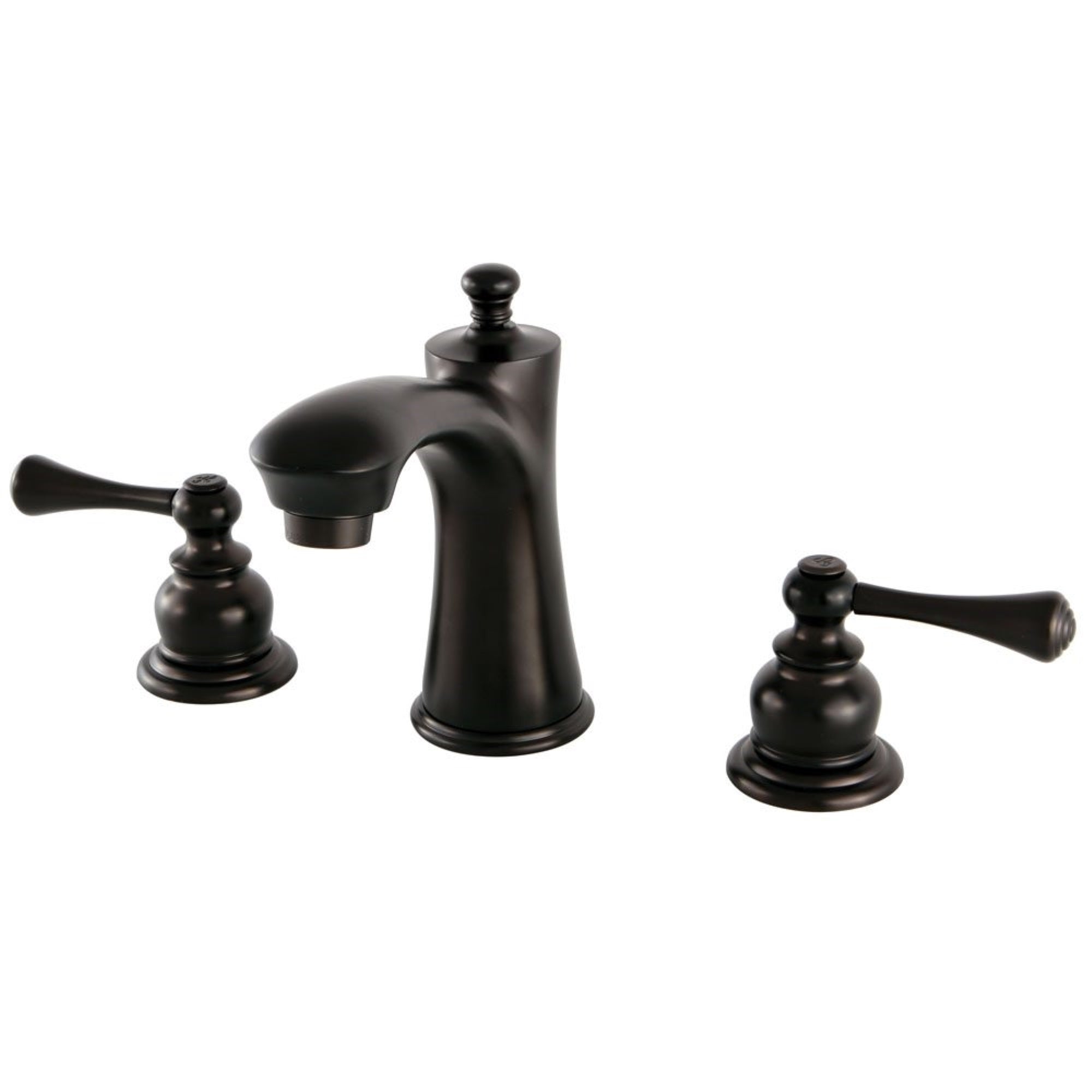 Kingston Brass Kb7965Bl 8 In. Widespread Bathroom Faucet, Oil Rubbed Bronze