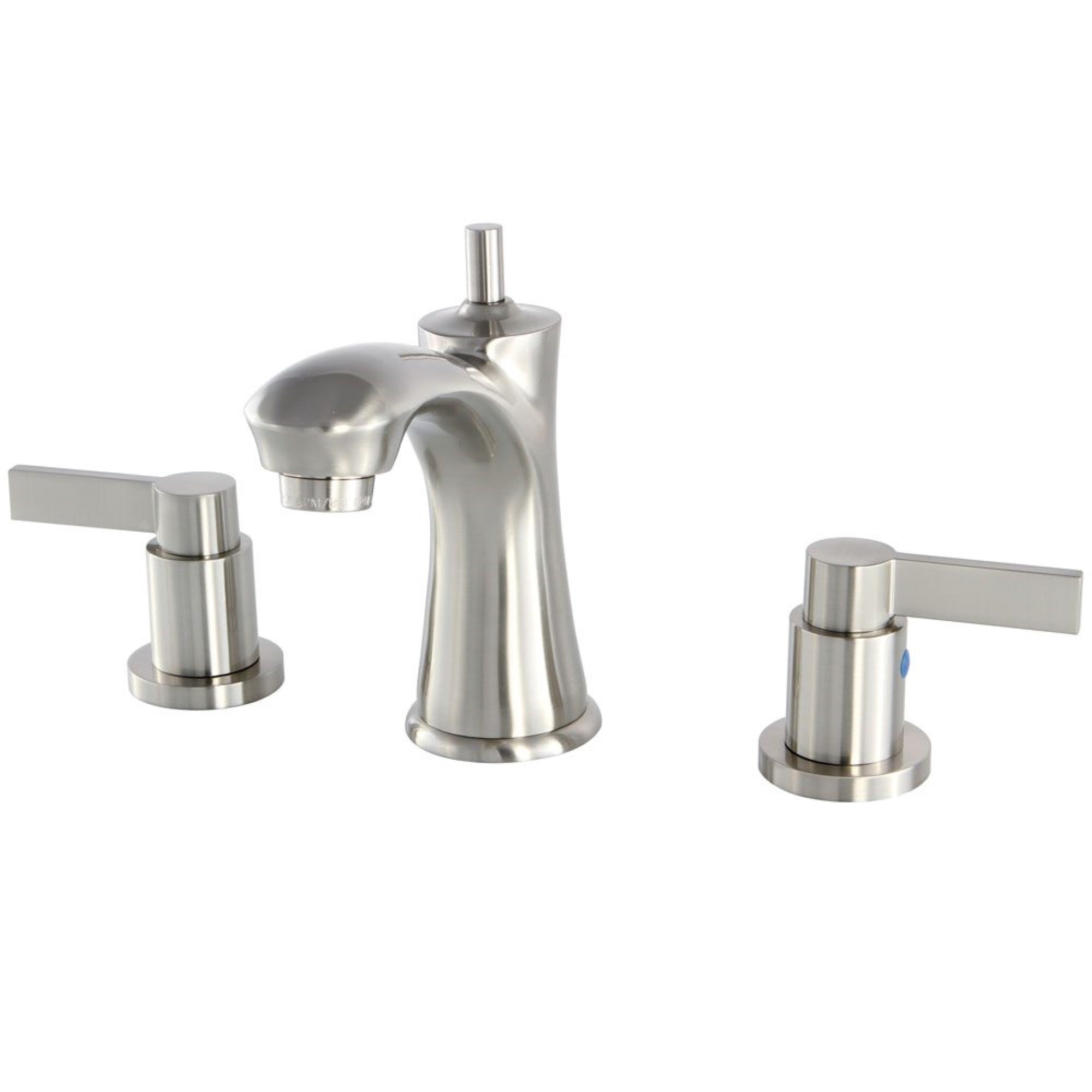 Kingston Brass Kb7968Ndl 8 In. Widespread Bathroom Faucet, Brushed Nickel
