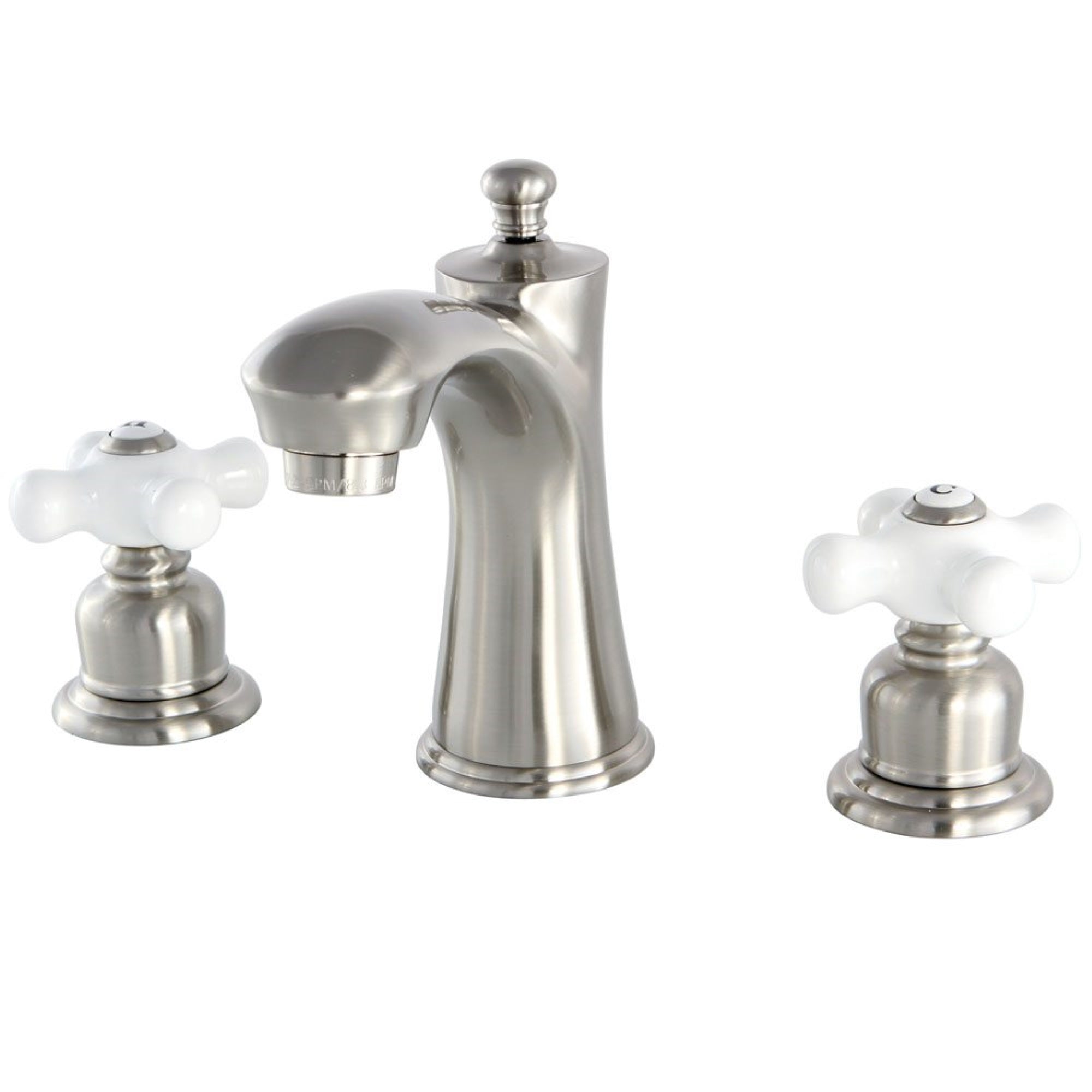 Kingston Brass Kb7968Px 8 In. Widespread Bathroom Faucet, Brushed Nickel