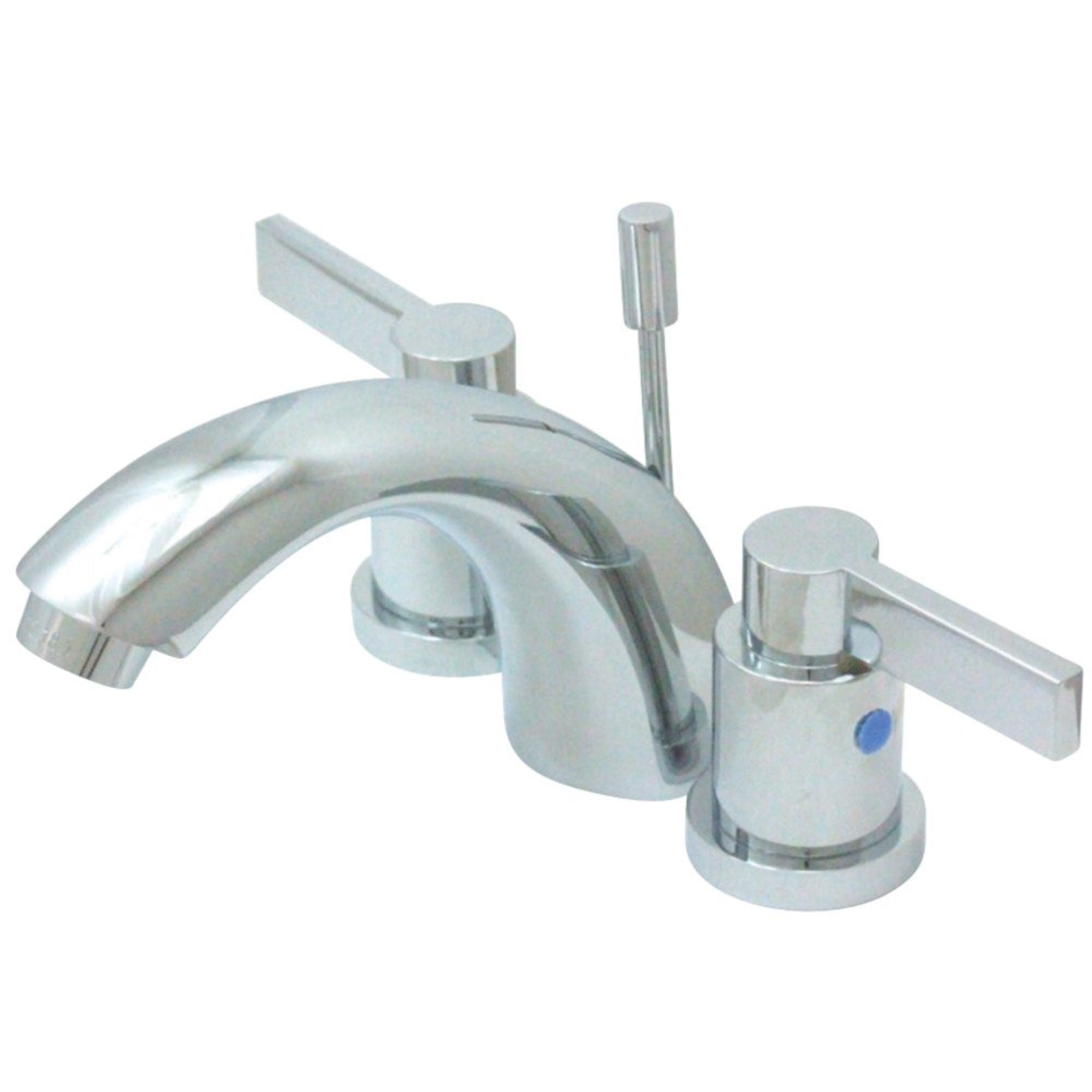 Kingston Brass Kb8951Ndl Mini-Widespread Bathroom Faucet, Polished Chrome