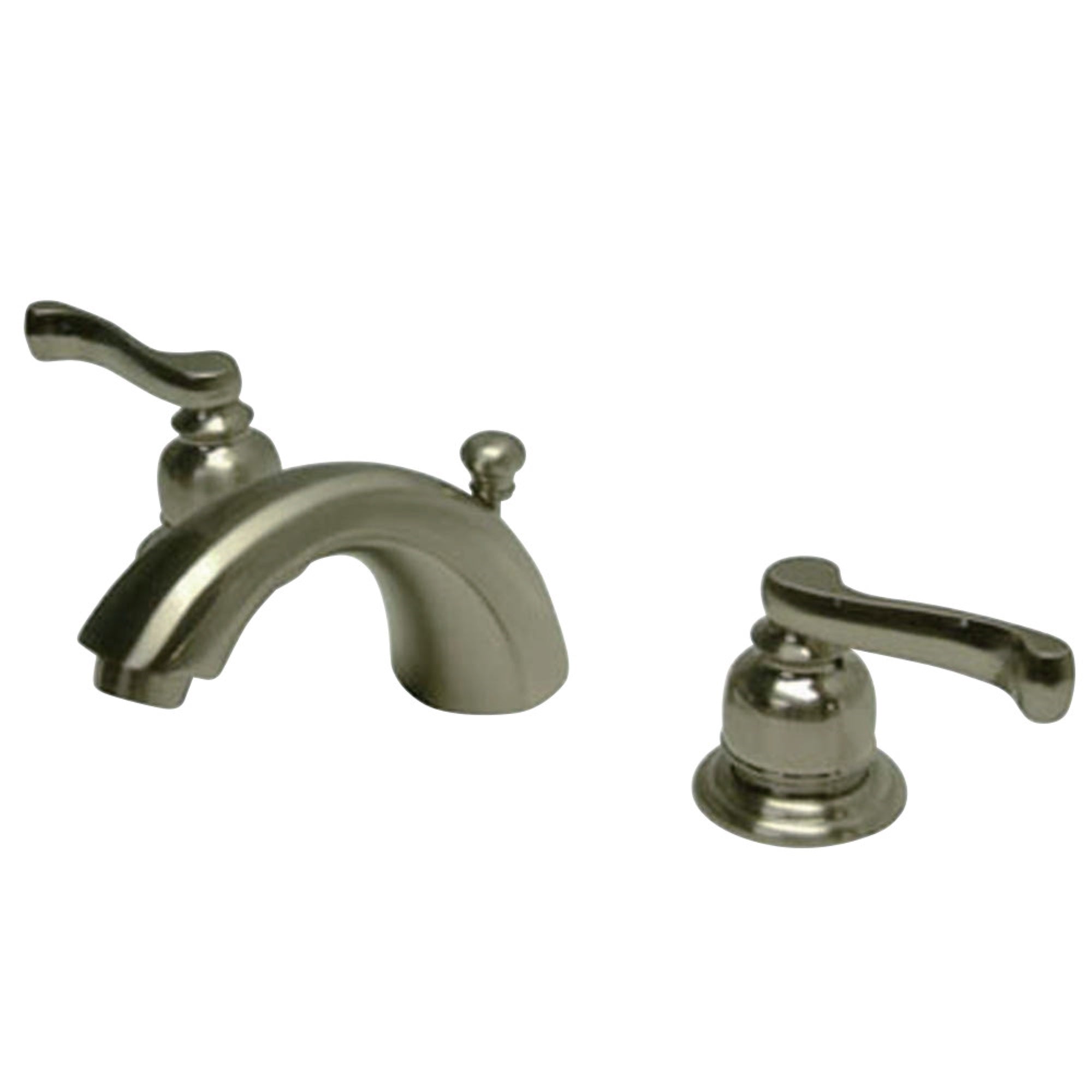 Kingston Brass Kb8958Fl Mini-Widespread Bathroom Faucet, Brushed Nickel