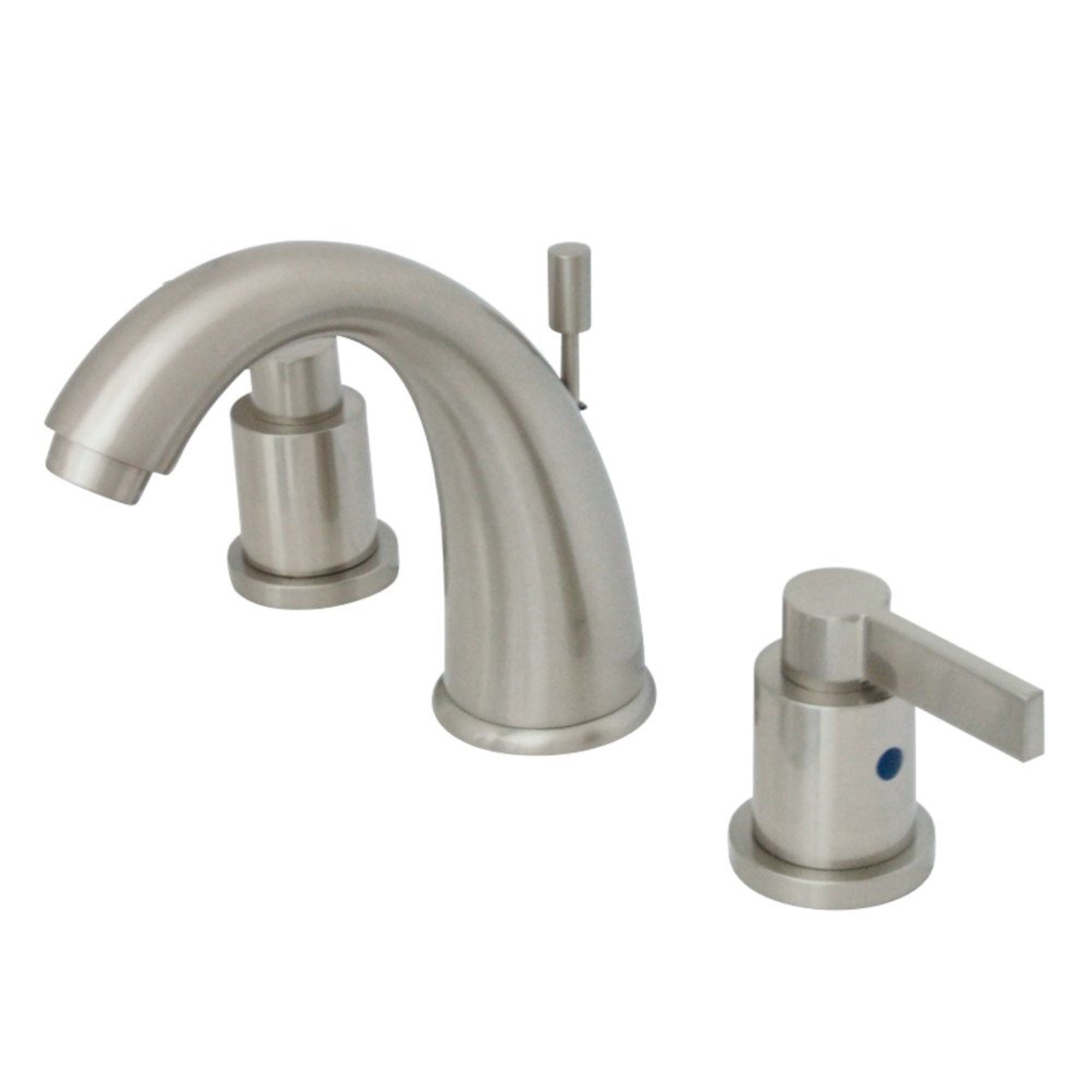 Kingston Brass Kb8988Ndl 8 In. Widespread Bathroom Faucet, Brushed Nickel