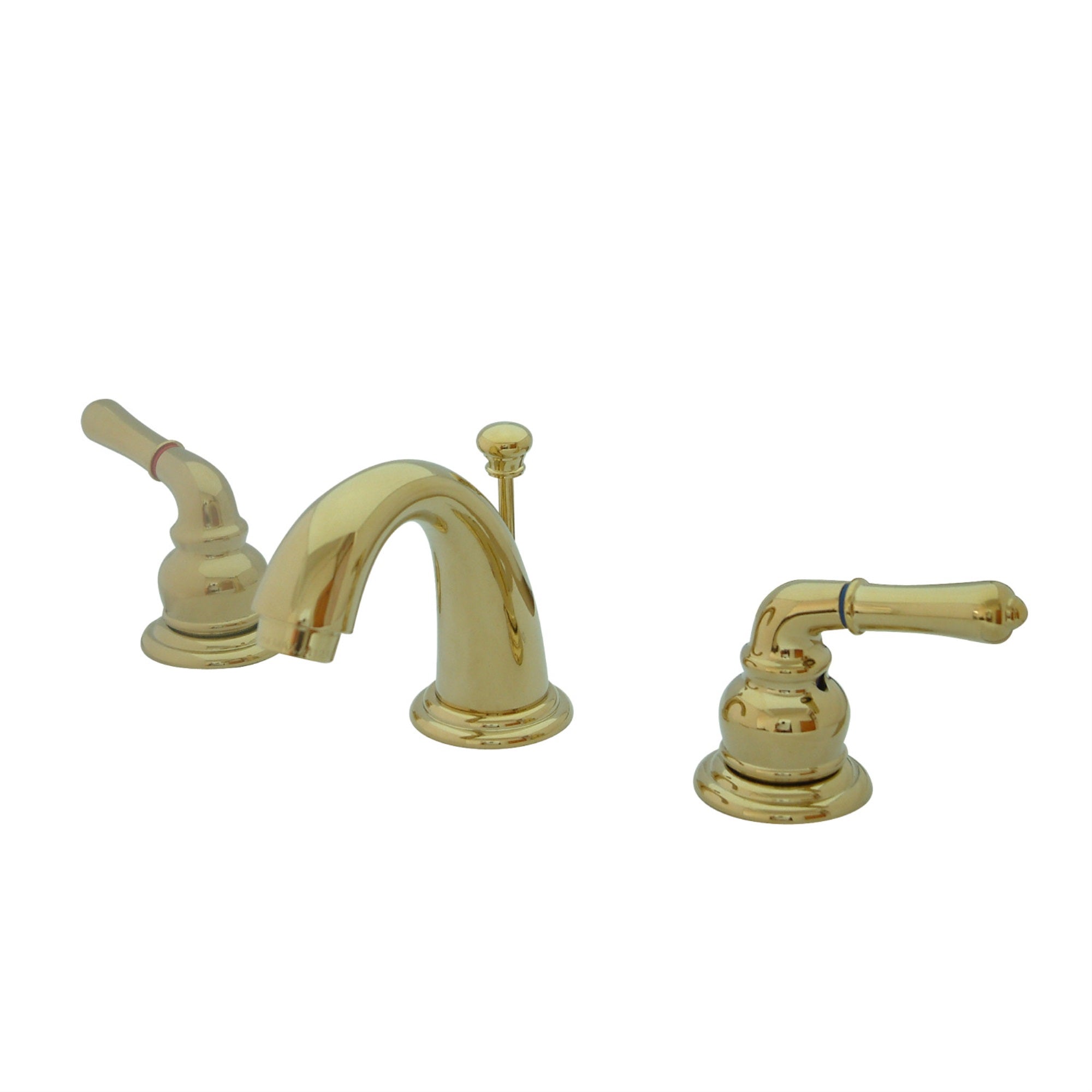 Kingston Brass Kb912 Magellan Widespread Bathroom Faucet, Polished Brass